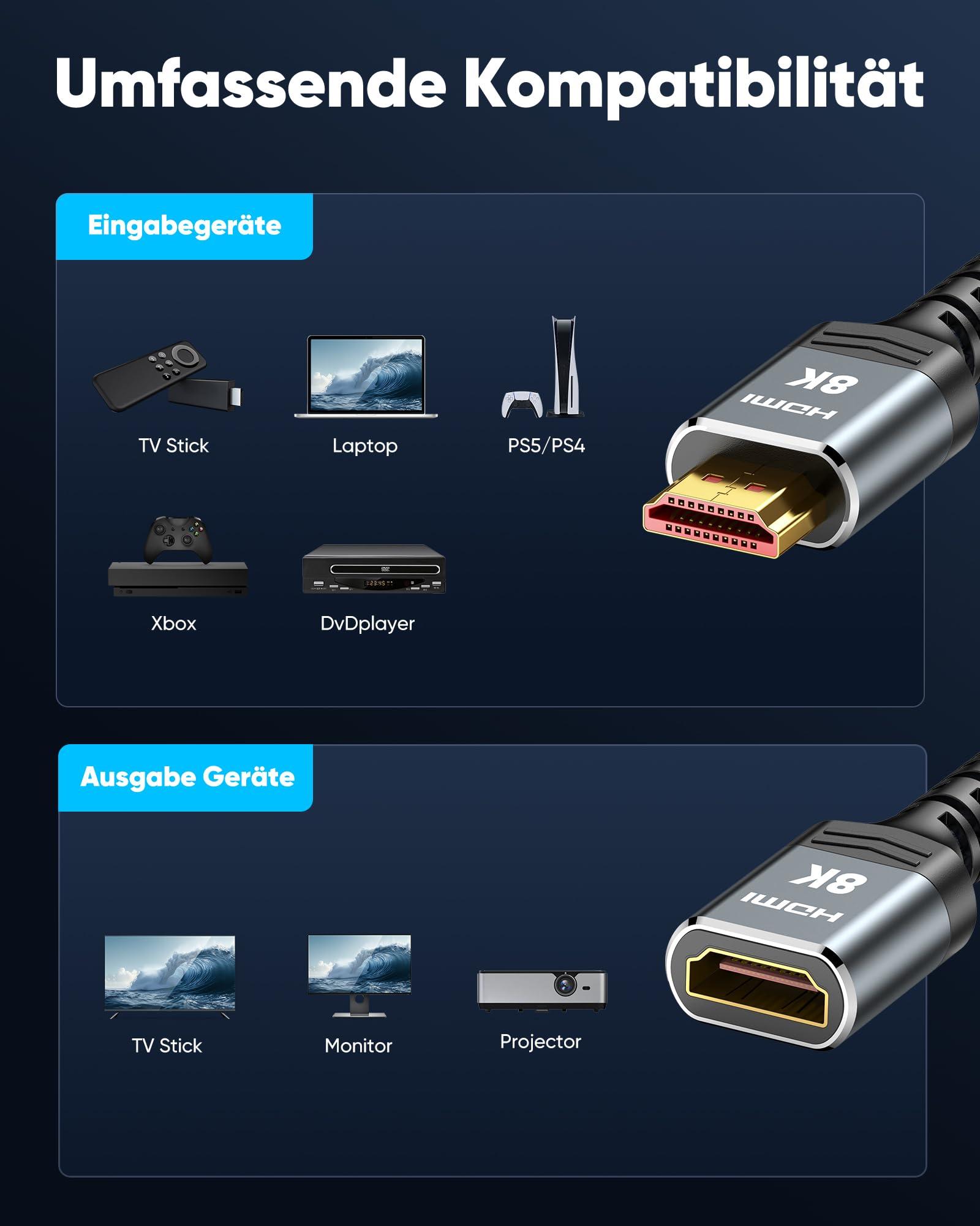 Highwings tugev HDMI-pikendus 0,3 m – vastupidav ja kiire – pilt 7