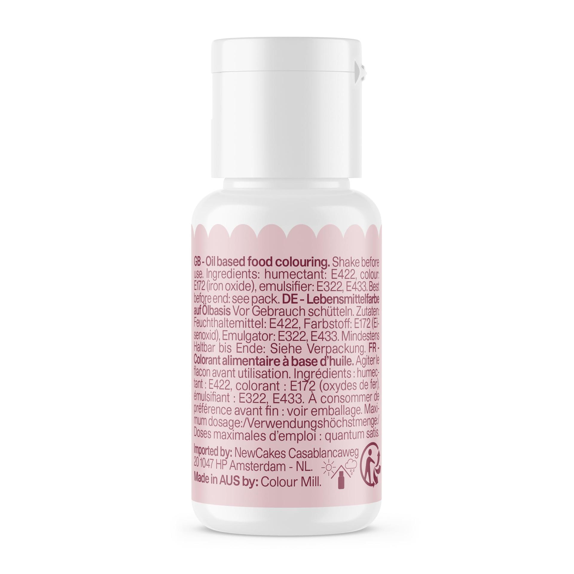 Colour Mill õlipõhine toiduvärv – intensiivne 20 ml toon – kasutusnäide