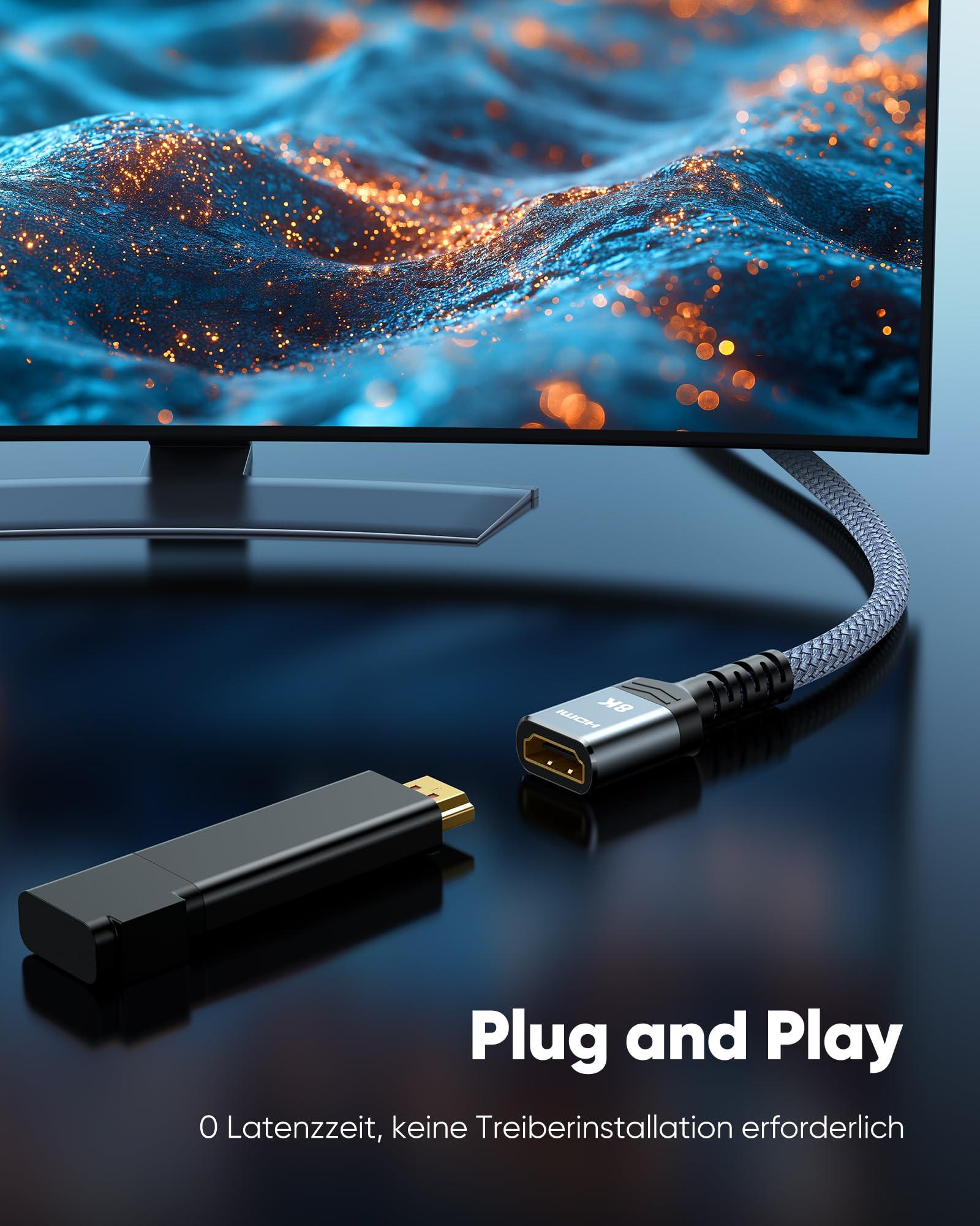 Highwings tugev HDMI-pikendus 0,3 m – vastupidav ja kiire – lisavaade