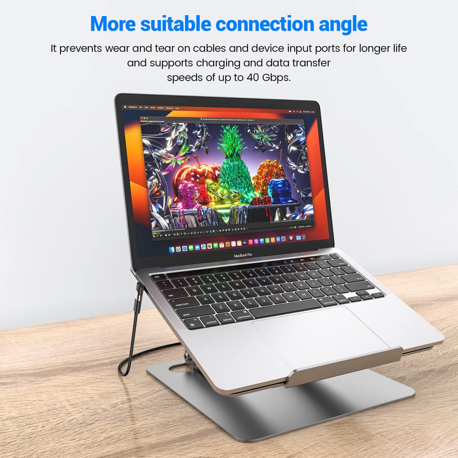 MOGOOD nurkadapter USB-C 90° — tugev kaitse ja mugav juhtim – kasutusnäide