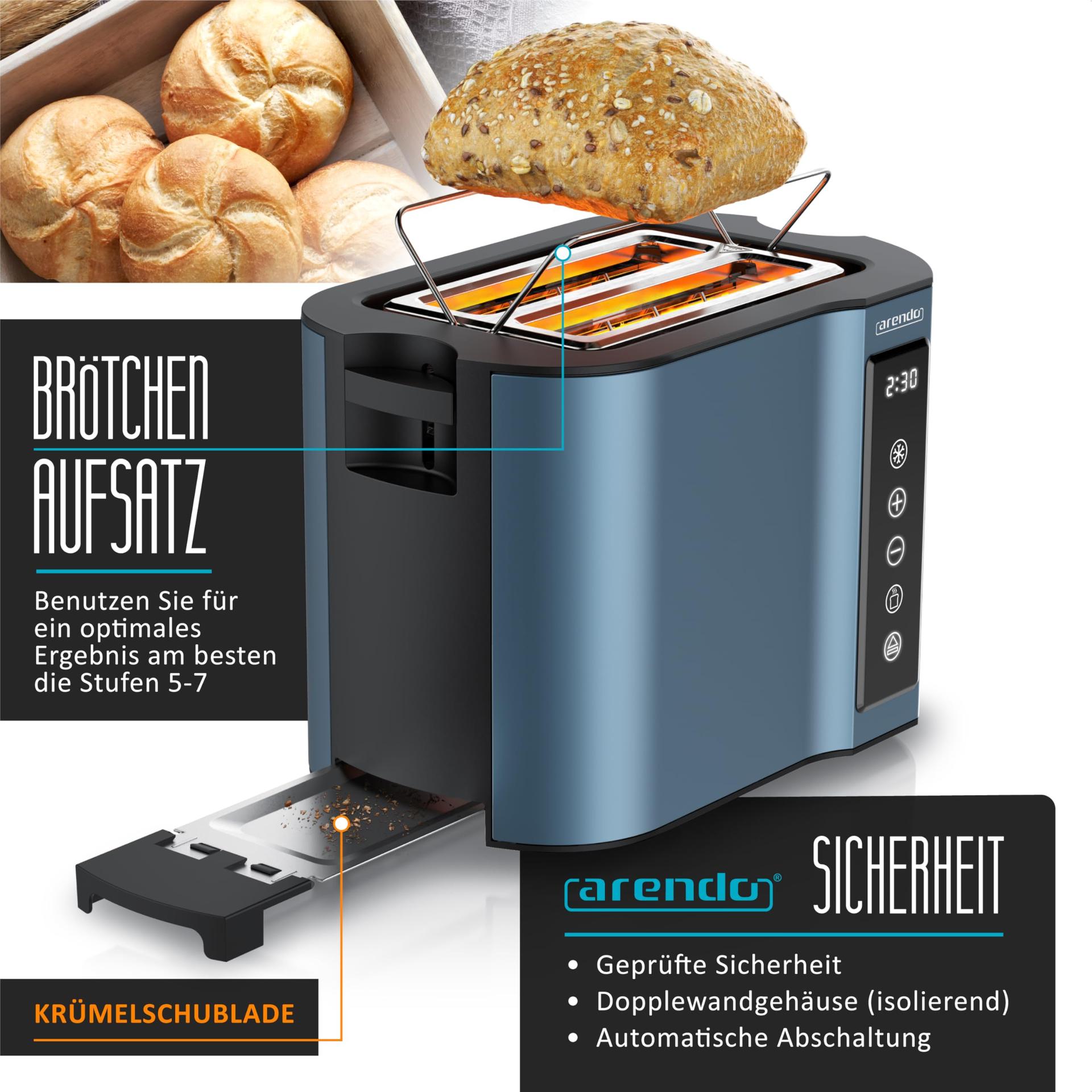Arendo roostevaba touch-toaster – kodu ja eluase – pakend ja tarvikud