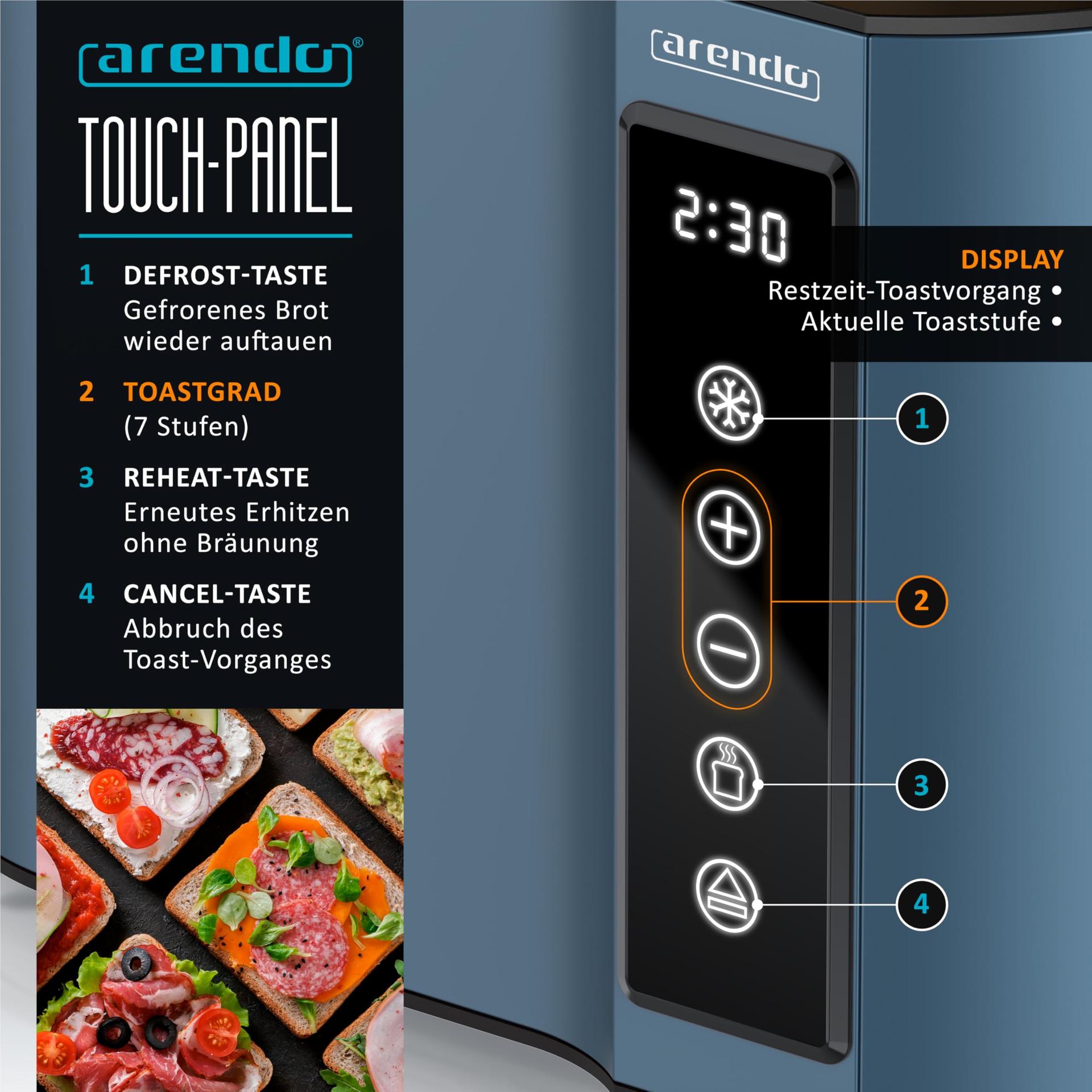 Arendo roostevaba touch-toaster – kodu ja eluase – kasutusnäide