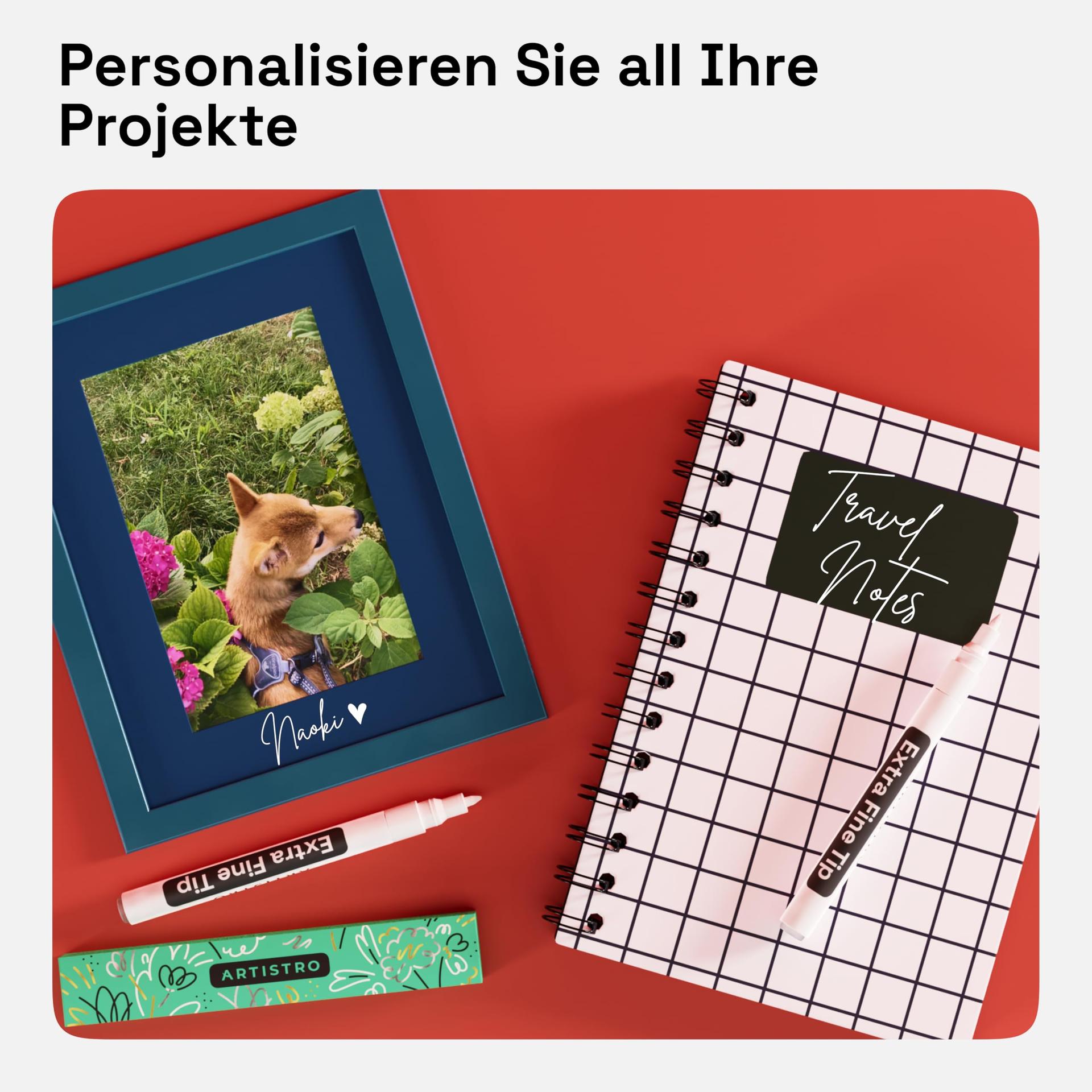 Artistro valge akrüülmarker — peen 0,7 mm detailideks – lisavaade