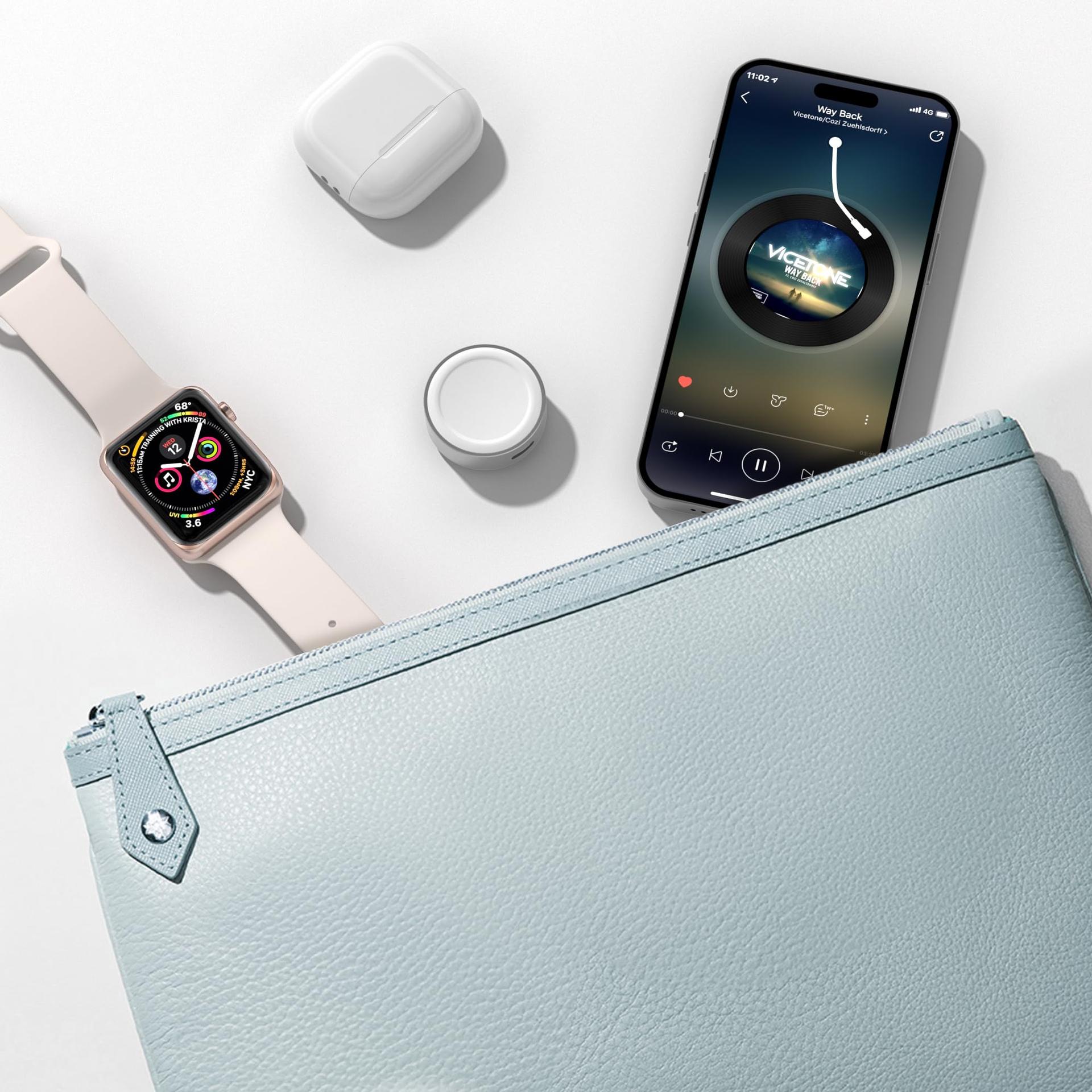 RUXELY alumiiniumist magnetlaadija Apple Watchile — kompaktne – pilt 6
