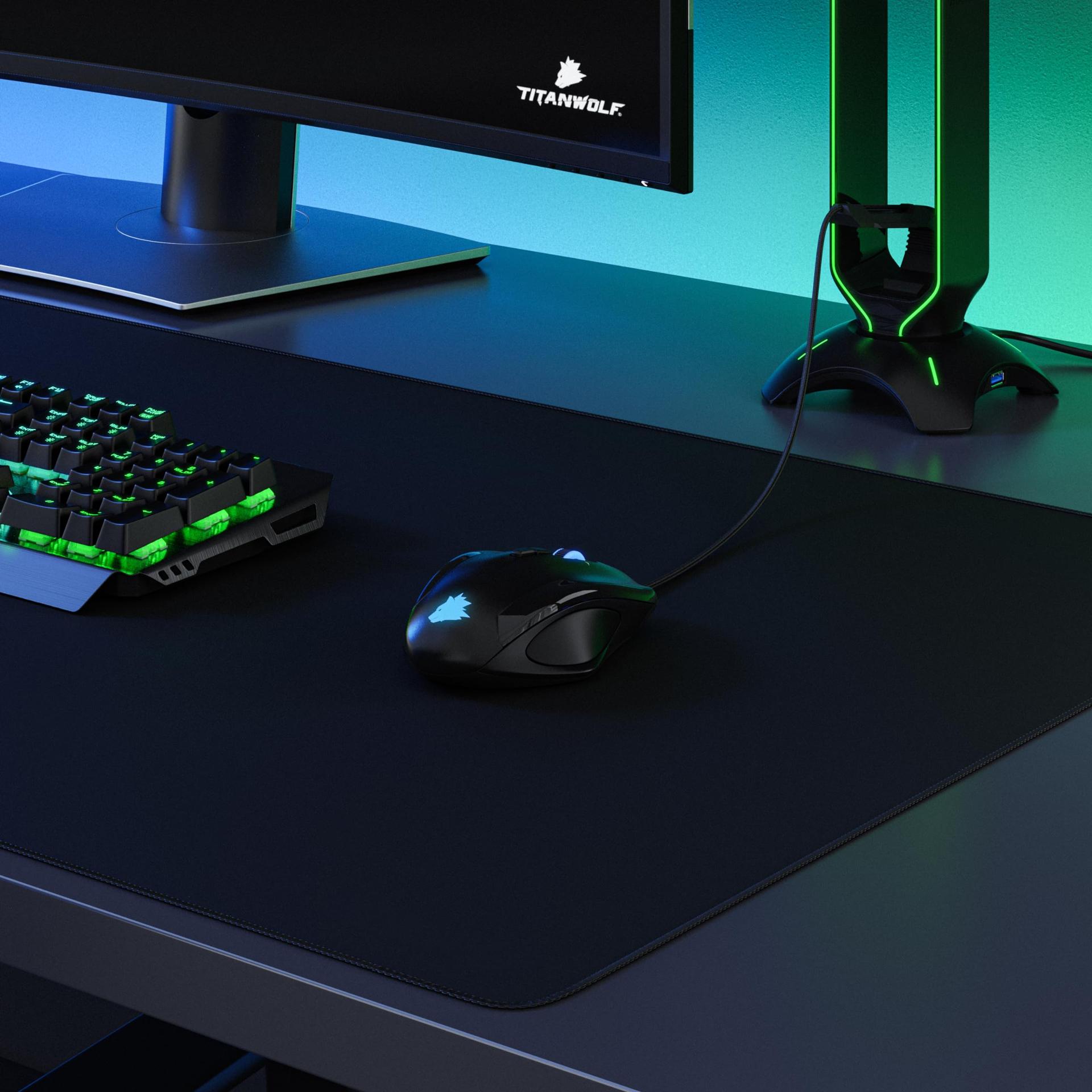 CSL-Computer Titanwolf suurástme hiirematt 100×50 cm – kasutusnäide