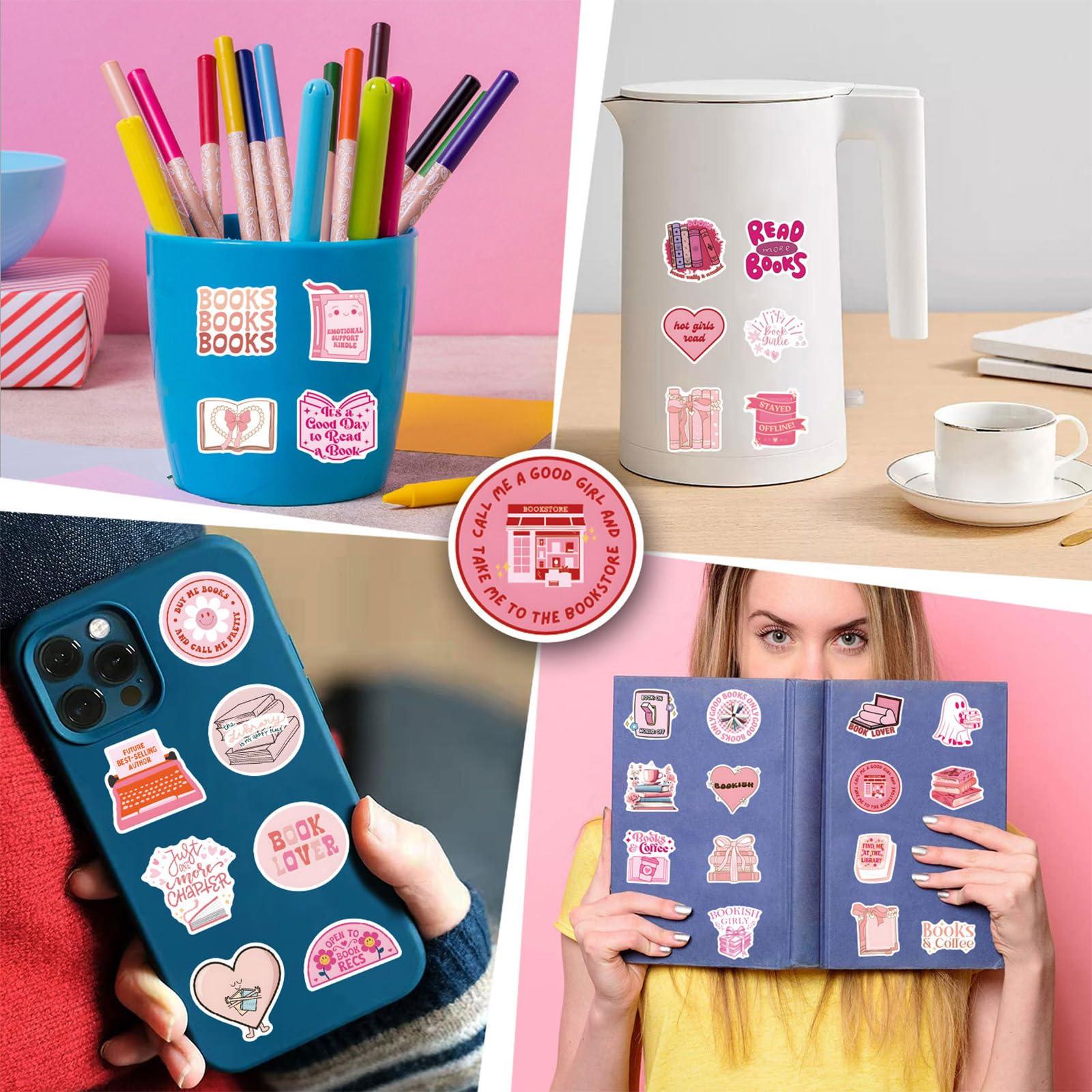 Moguri roosad raamatu-stickerid — dekoratiivne komplekt – kasutusnäide