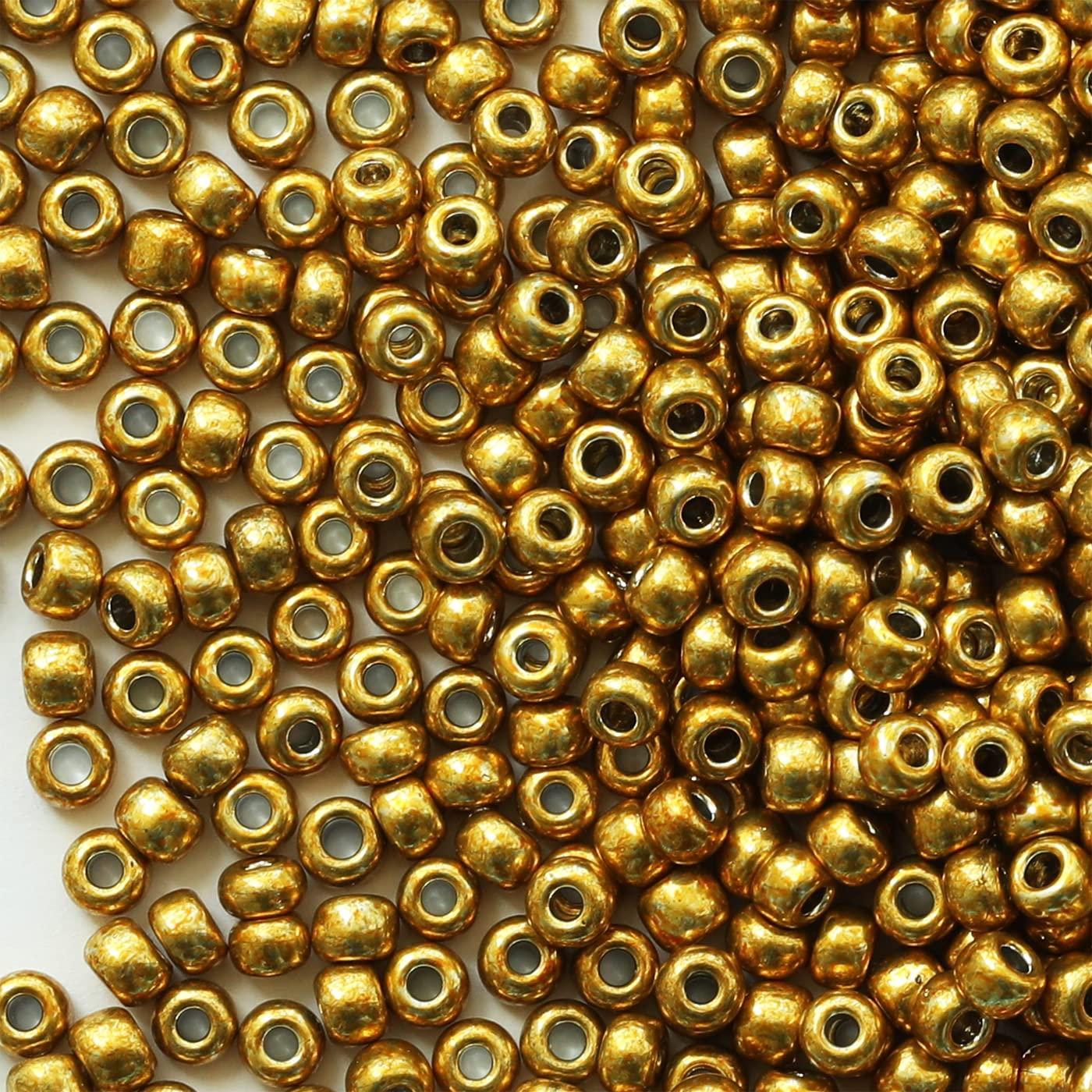 VOOMOLOVE klaashelmed 3 mm kuldne komplekt – DIY ehetele – detailne vaade