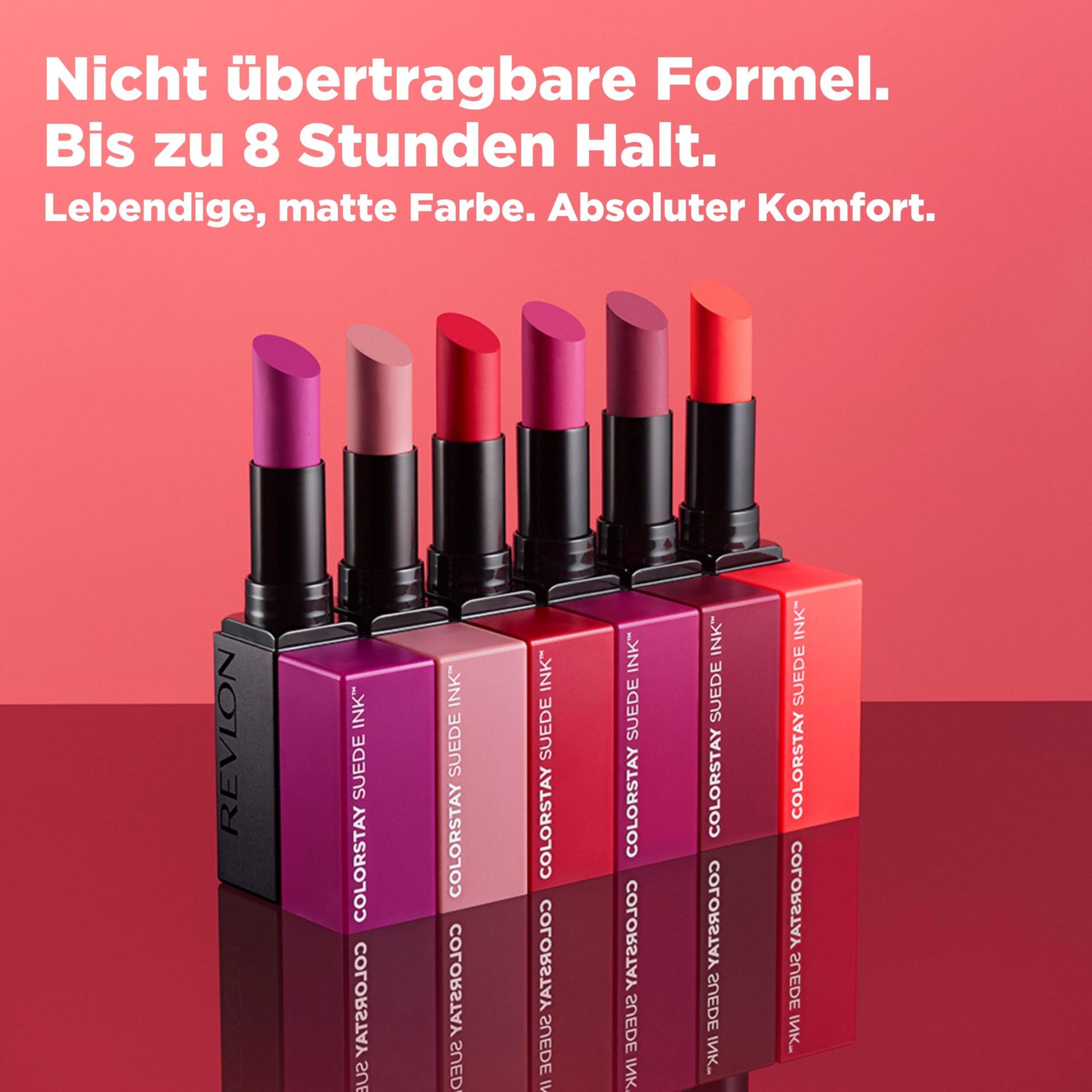 Revlon siidine ColorStay huulepulk — kauakestev matt toon – kasutusnäide