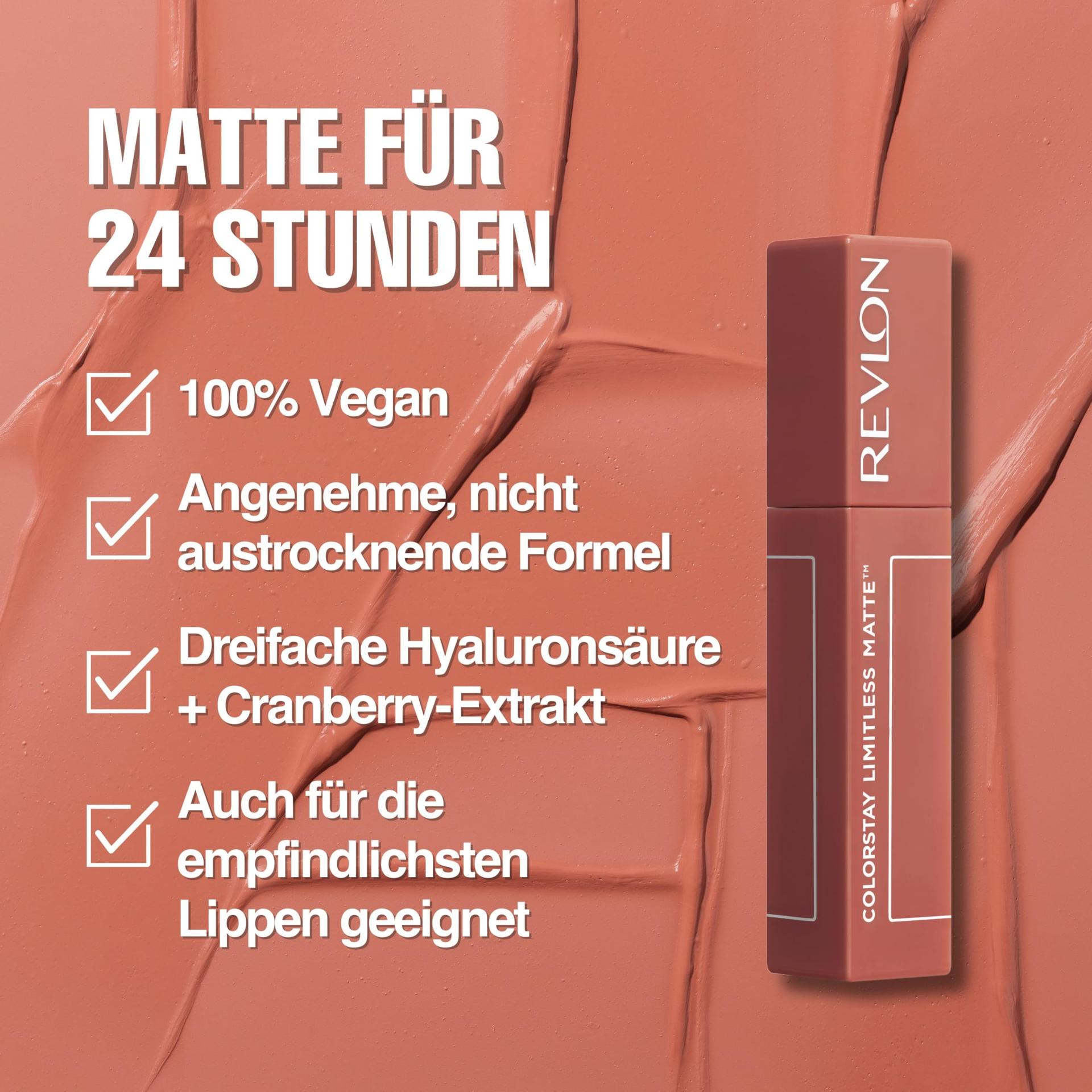 Revlon matt huulepulk – niisutav vegan koostis ja püsiv toon – detailne vaade