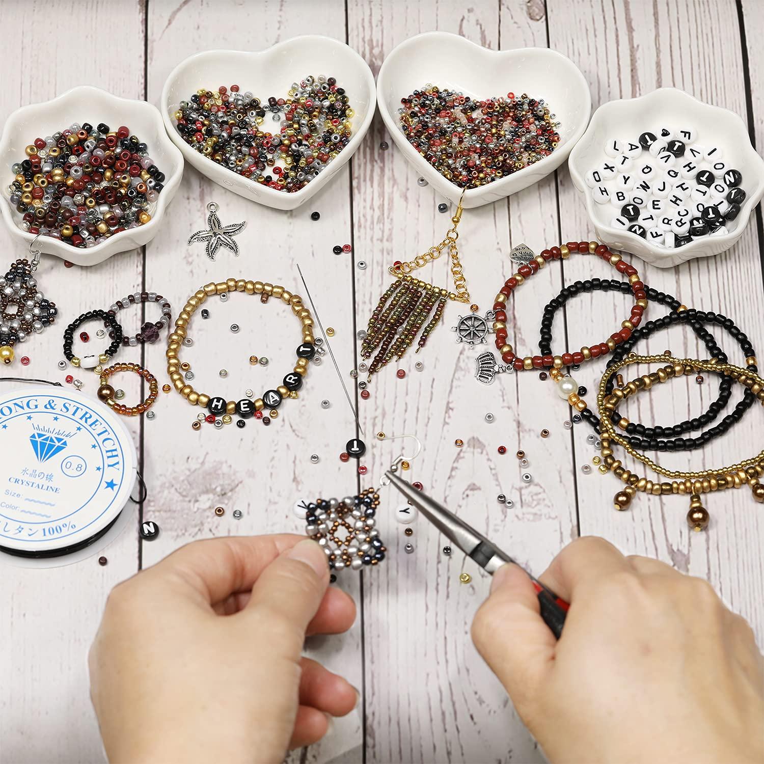VOOMOLOVE klaashelmed 3 mm kuldne komplekt – DIY ehetele – pakend ja tarvikud