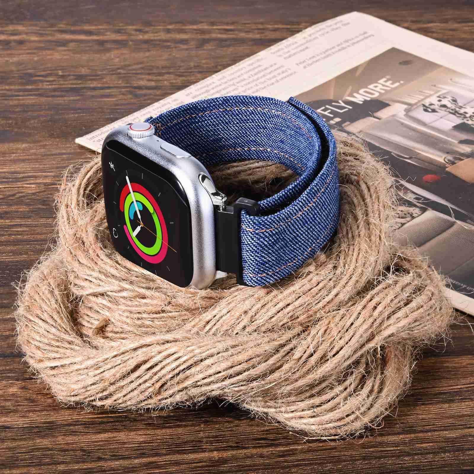 ANNEFIT denim-tekstiilist kellarihm — mugav ja vastupidav 21mm – pilt 7