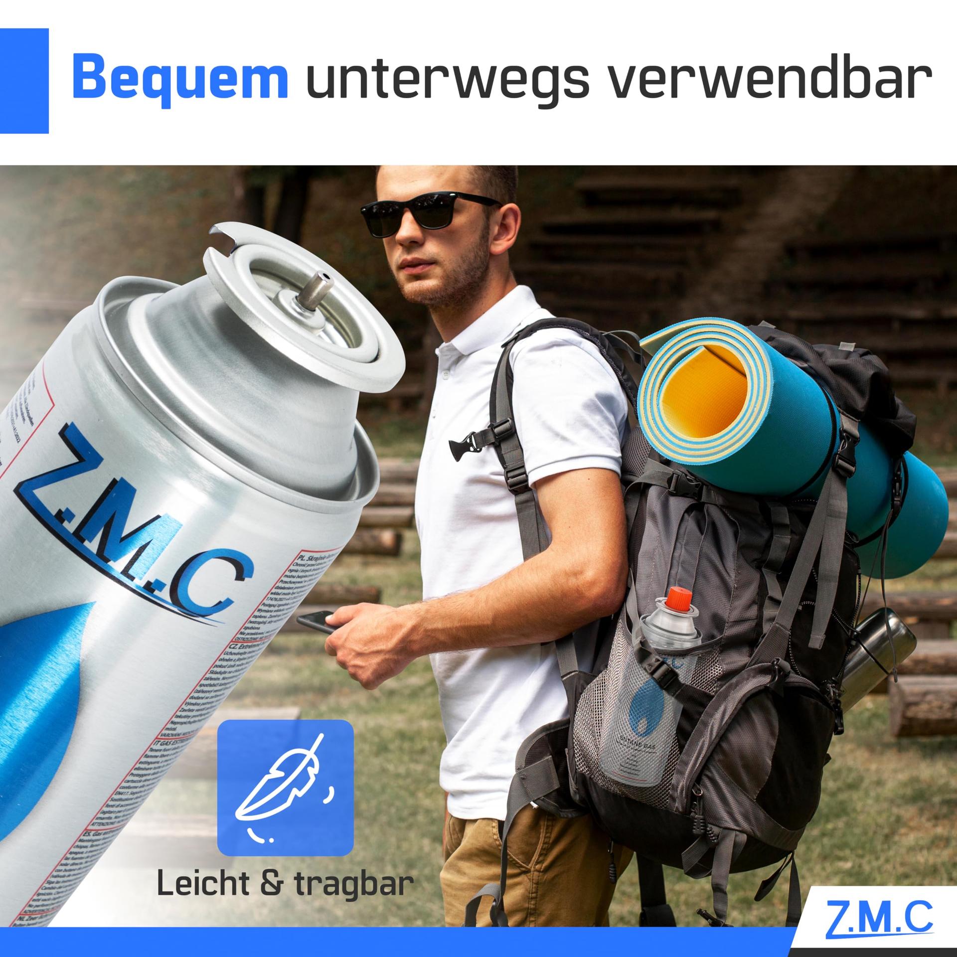 Z.M.C butaangas 16×227 g kartusšid – kompaktne ja turvaline – pakend ja tarvikud