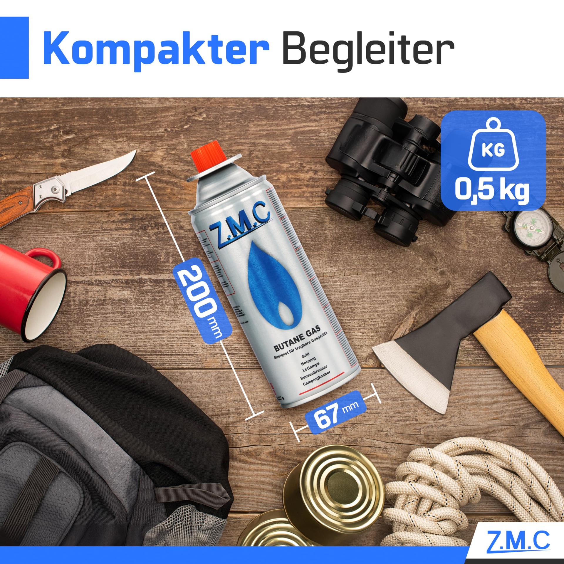 Z.M.C butaangas 16×227 g kartusšid – kompaktne ja turvaline – lisavaade