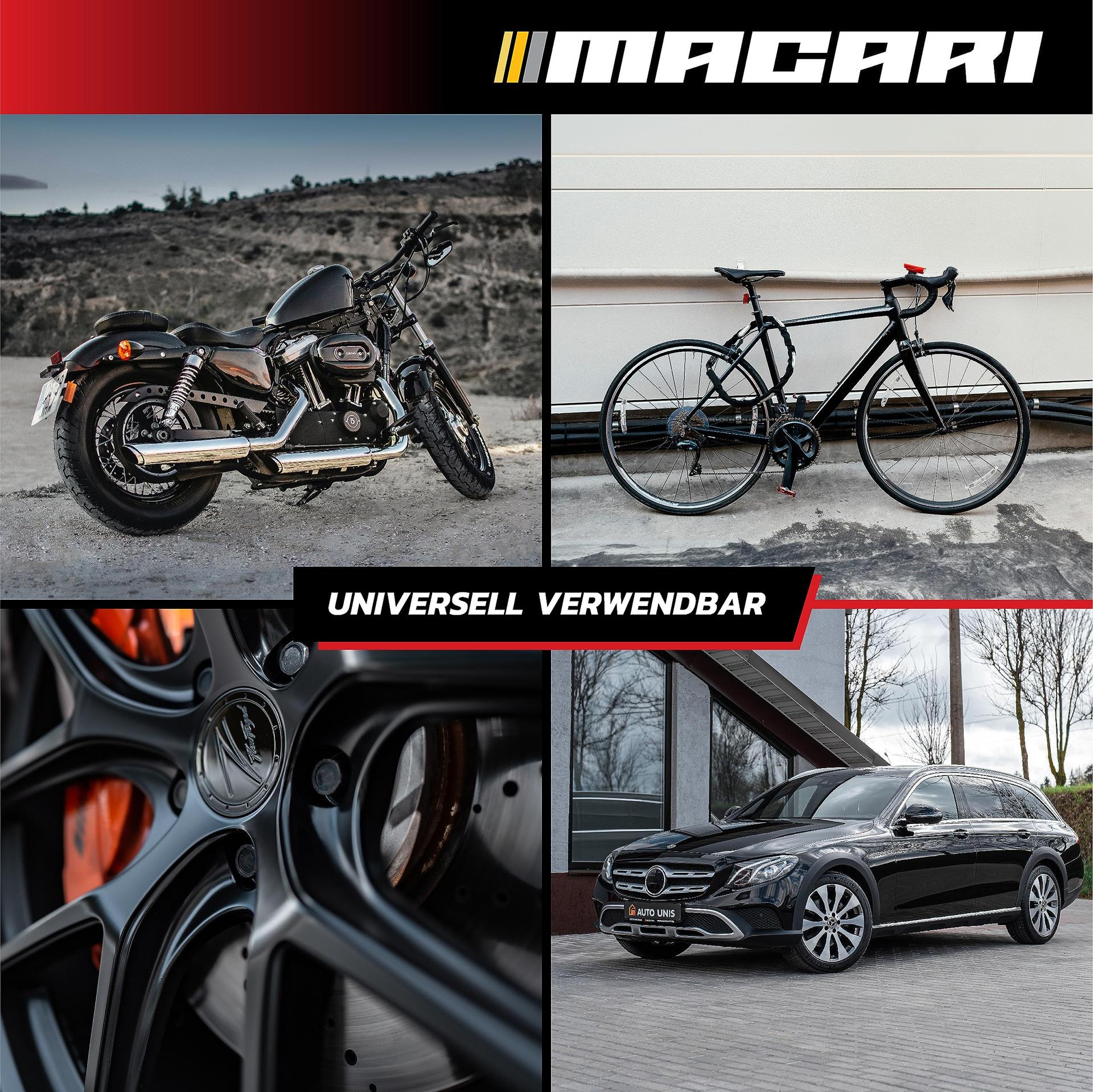 Macari must läikega puhastamiseks – auto lakk 12 ml – kasutusnäide