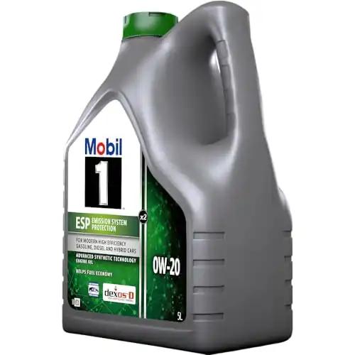 Mobil 1 ESP 0W-20, 5L – pakend ja tarvikud