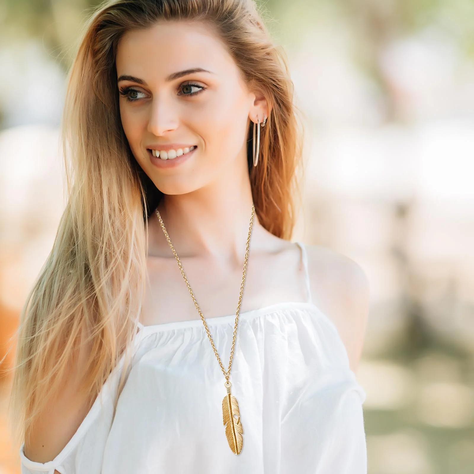 Mozeat Lens kuldsed boho-kaelakenad – 4-osaline komplekt – pilt 6
