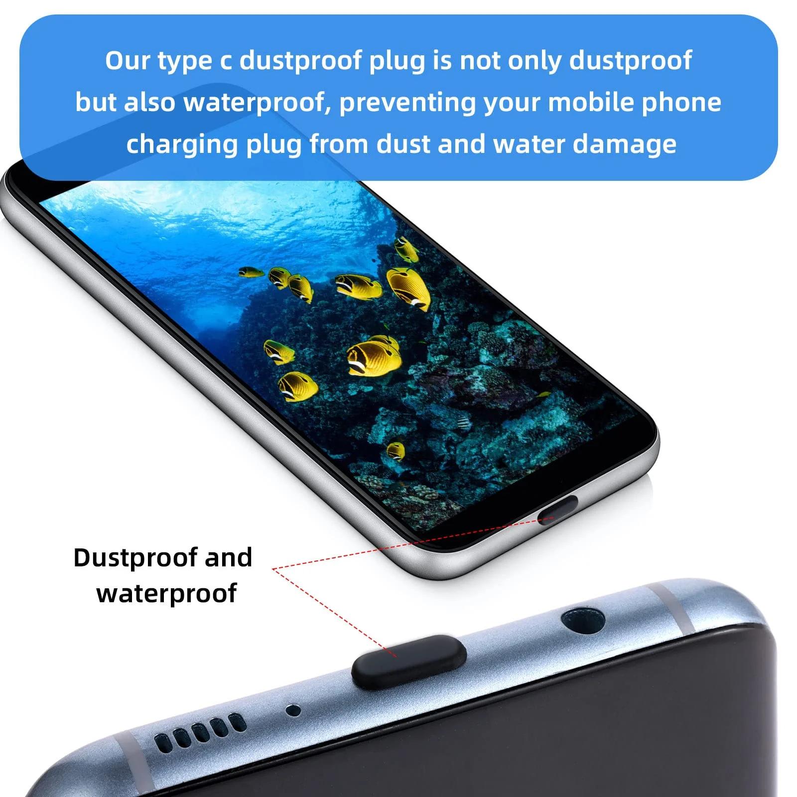 Giantree sile silikoonist USB-C tolmukaitse komplekt — tugev – pilt 6