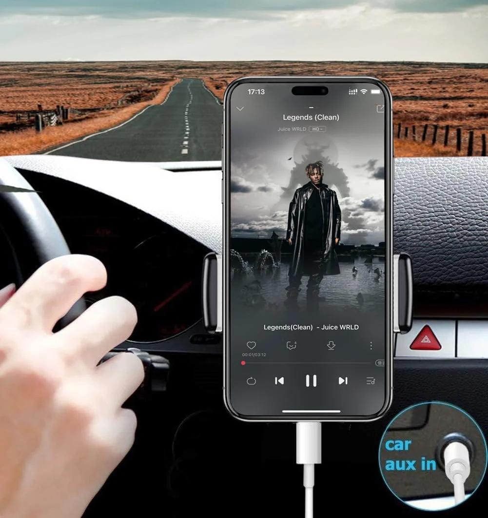 Wahbite USB‑C–3,5 mm AUX‑kaabel — MFi sertifitseeritud – kasutusnäide