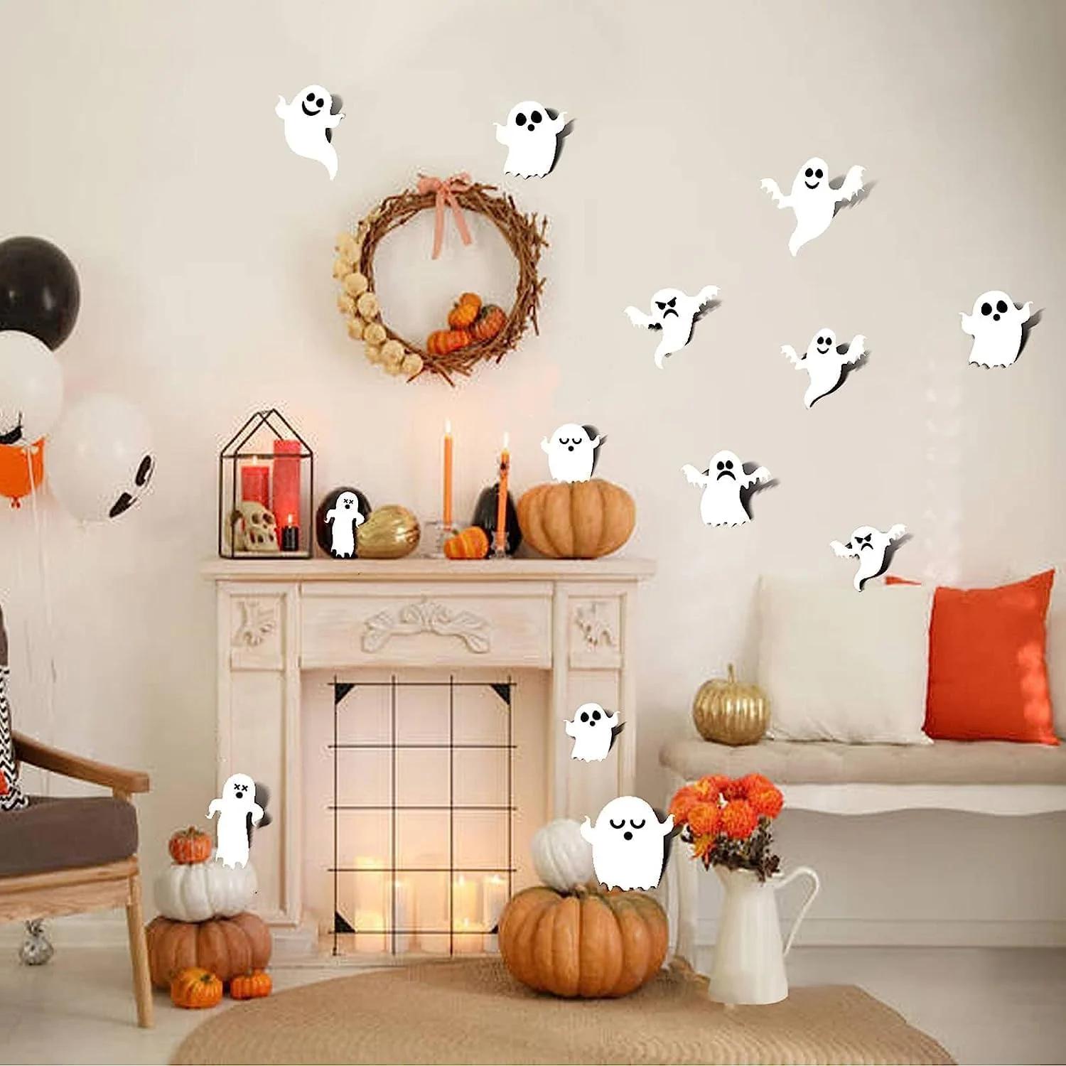 Sinekong PVC Halloween-ümbrise 63osaline seina- ja aknaehe – pilt 6