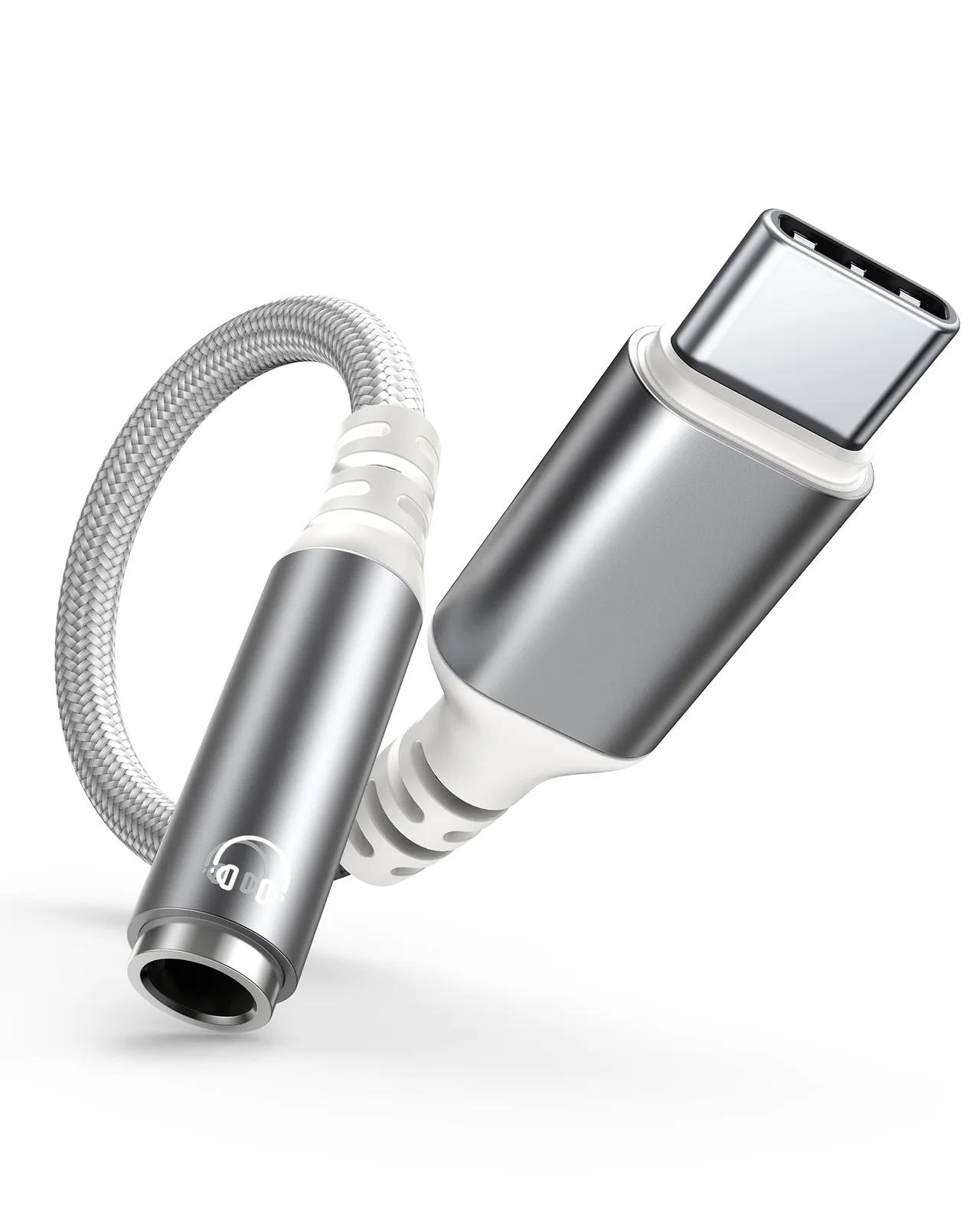 Highwings vastupidav USB-C–3,5mm adapter helikvaliteediga