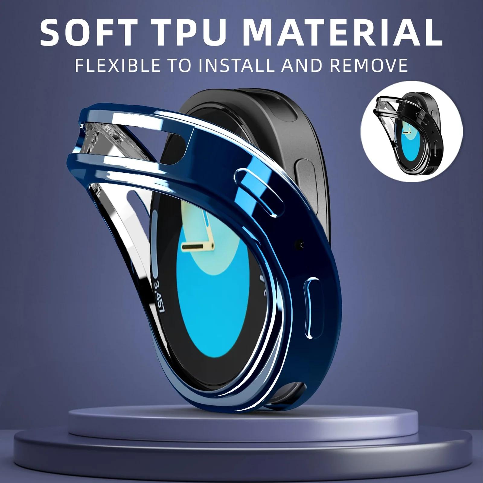 Jvchengxi TPU kaitseümbris Galaxy Watch 8 — õhuke täiskaitse – detailne vaade
