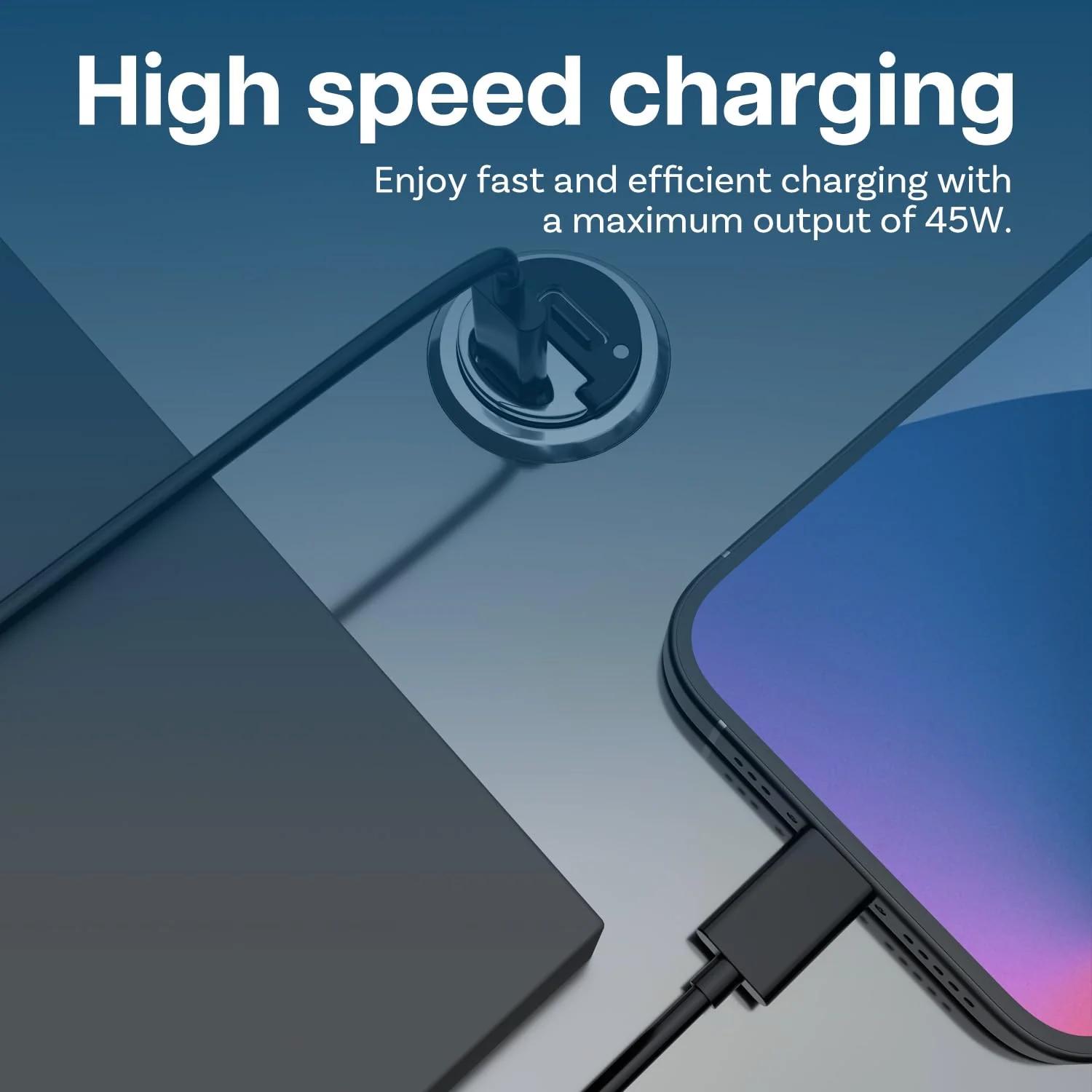 MMOBIEL alumiiniumist 45W auto USB-C laadija kiire laadimisega – pilt 7