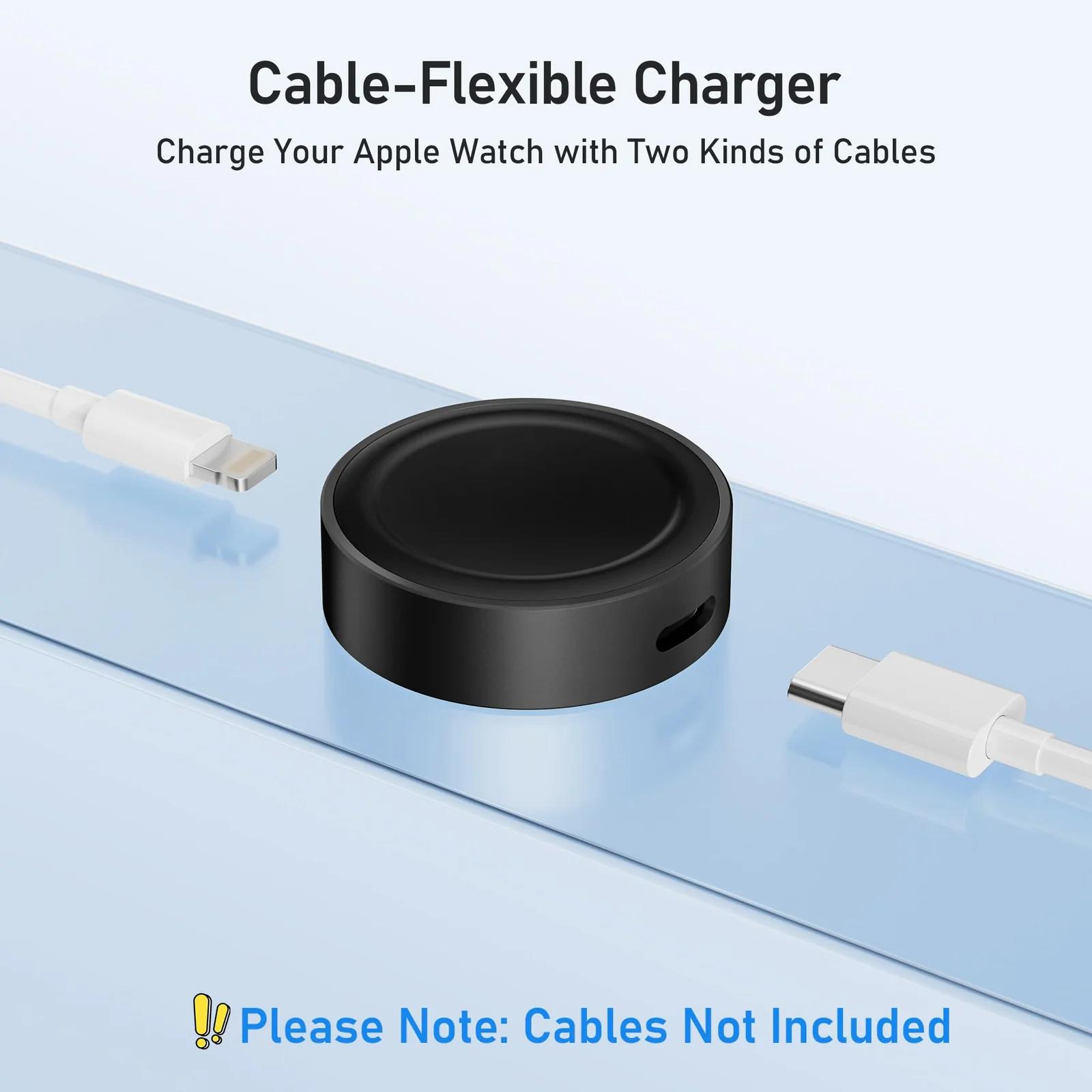 Elebase alumiiniumist kaasaskantav magnetlaadija Apple Watchile – detailne vaade