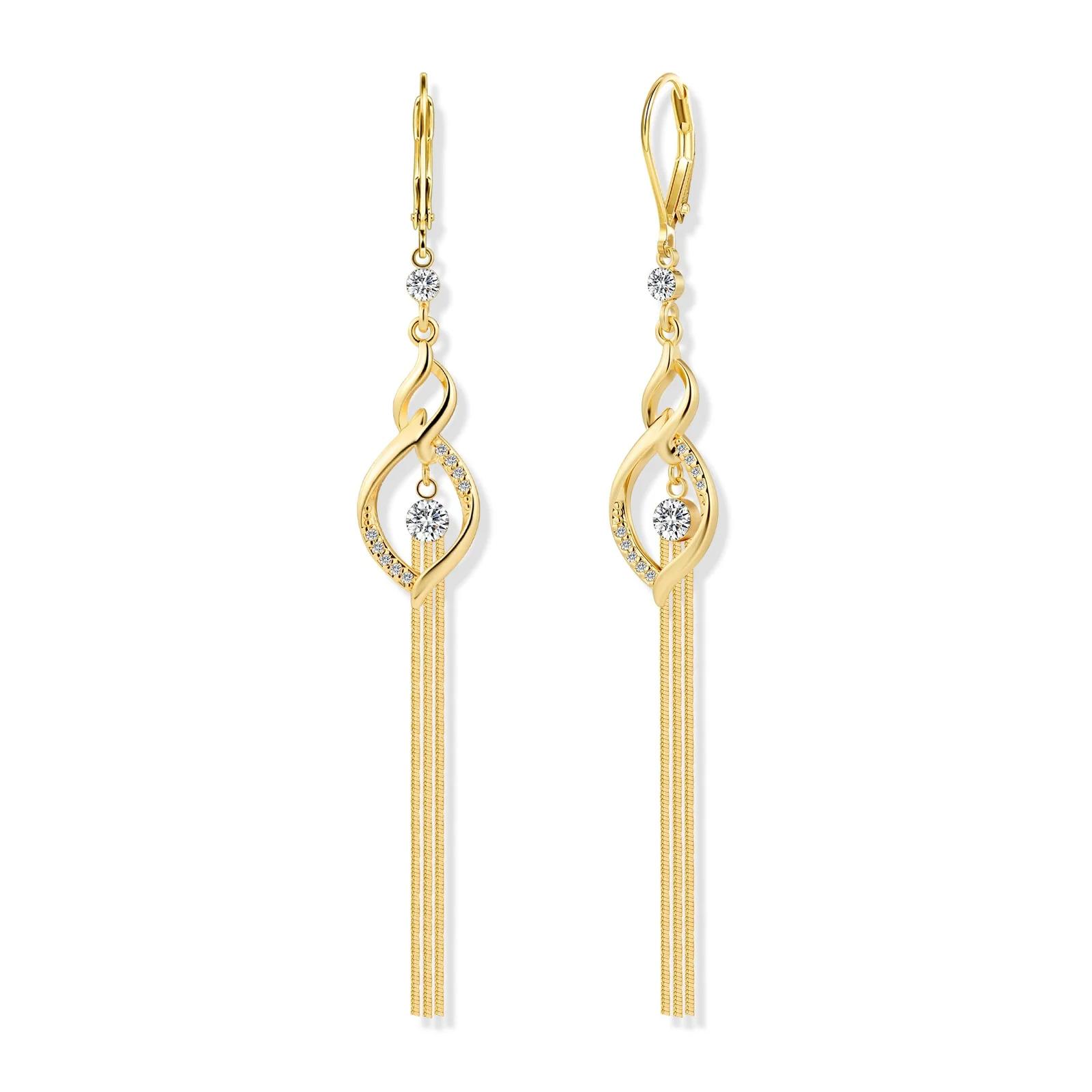 ALEXCRAFT kuldsed pikad ripats kõrvakõrvarõngad