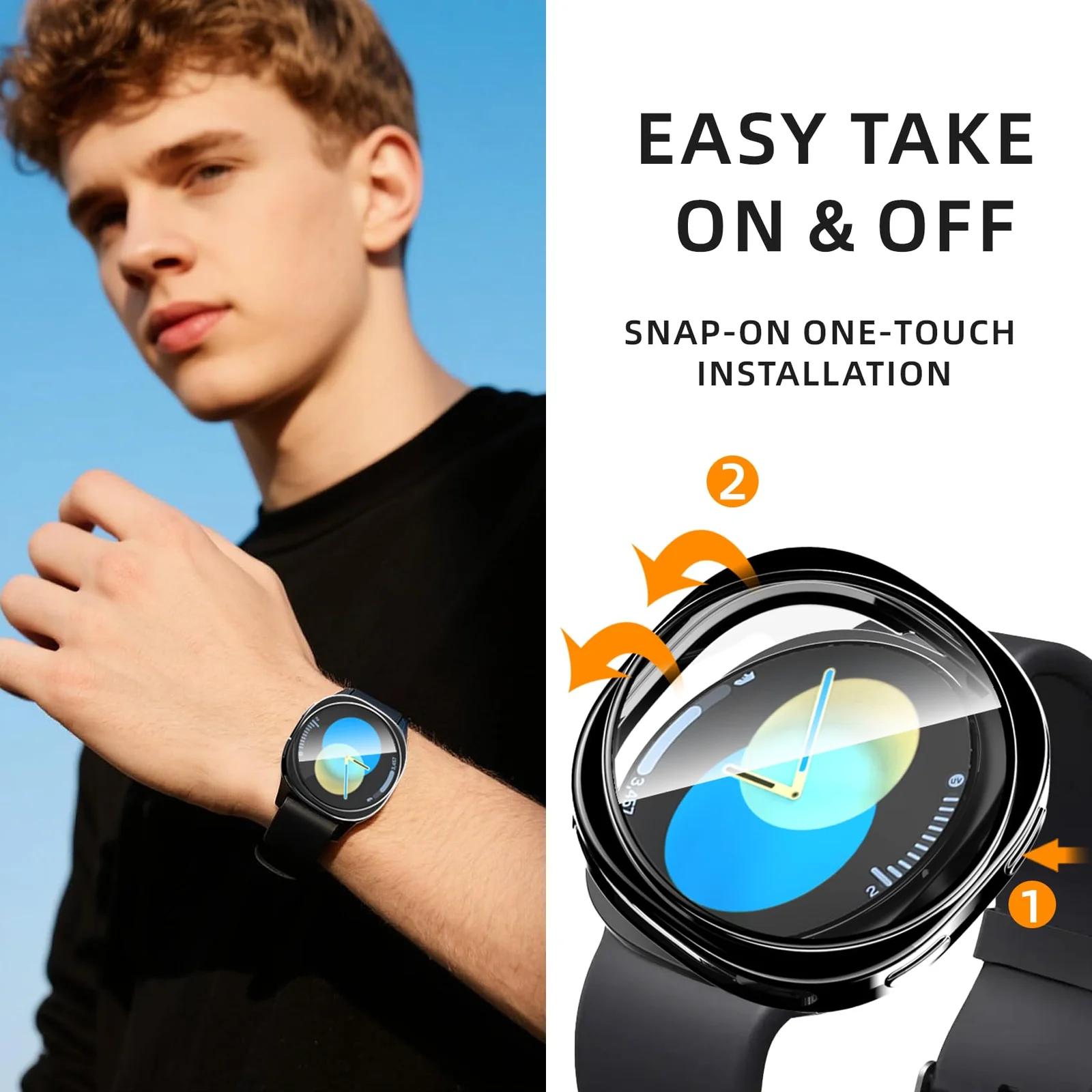 Jvchengxi TPU kaitseümbris Galaxy Watch 8 — õhuke täiskaitse – lisavaade