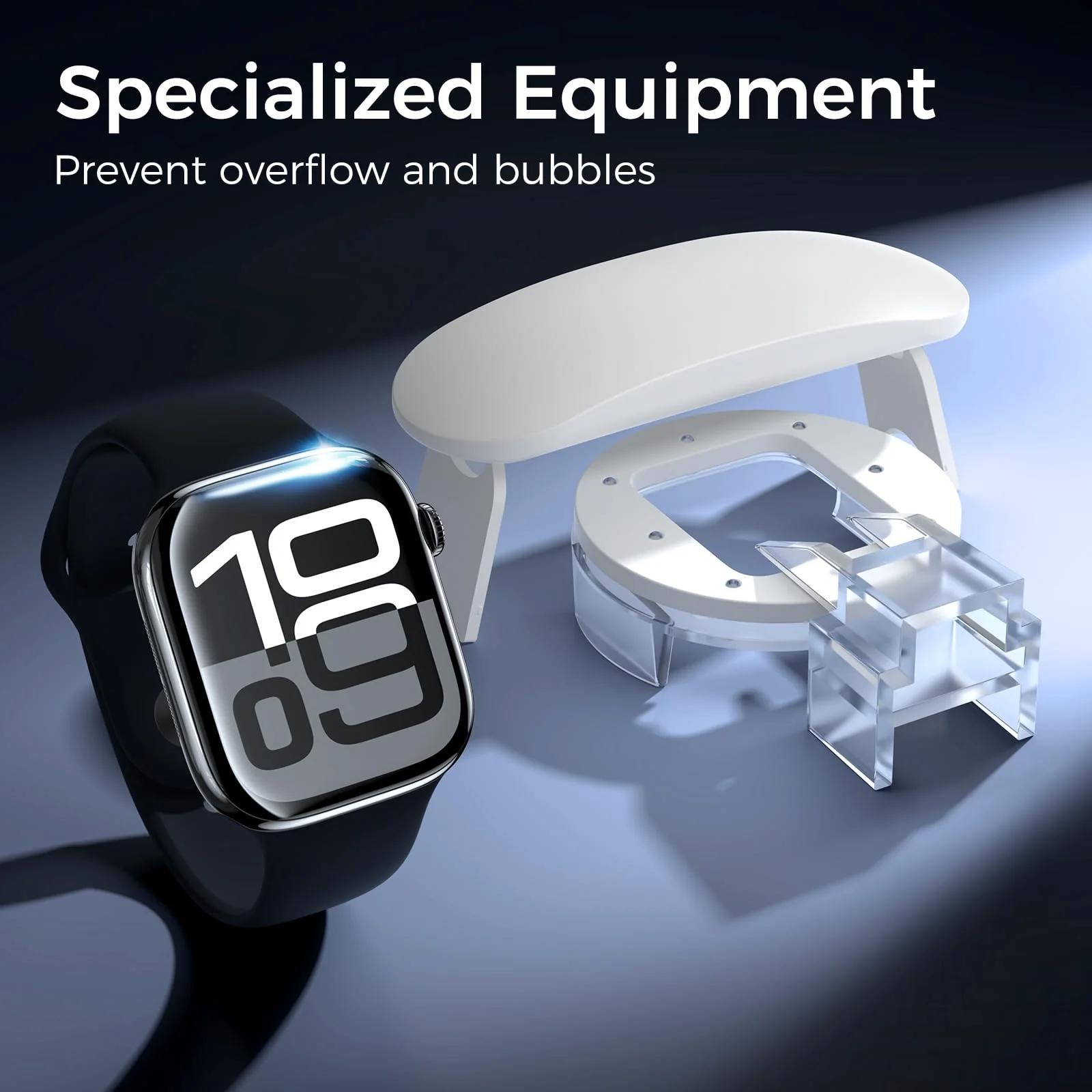 Kopration kaitseklaas Apple Watch 46mm — täiskovery – pakend ja tarvikud
