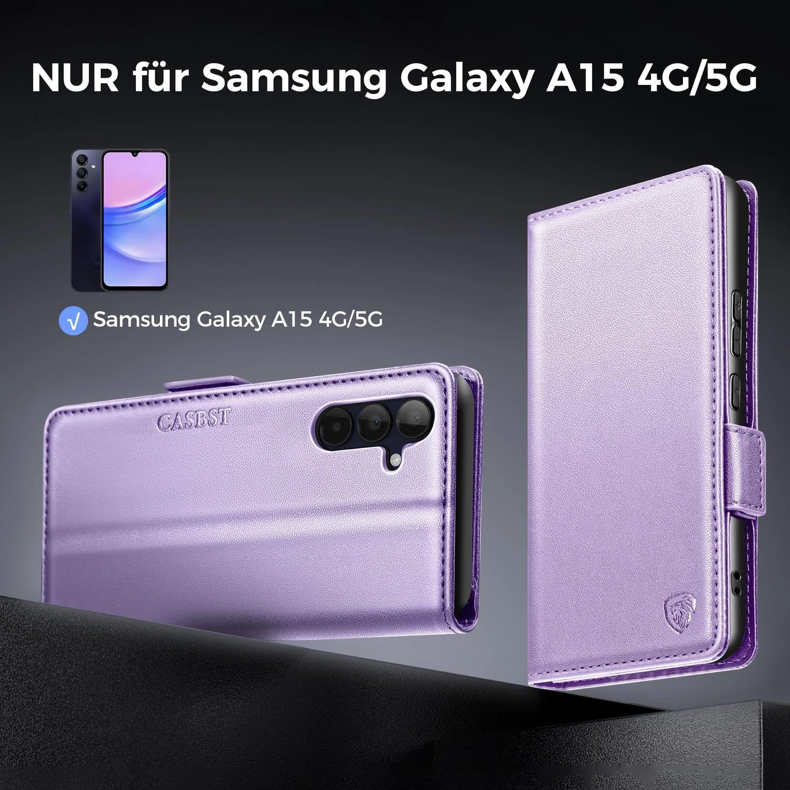 CASBST pehme nahkne klappkate Samsung Galaxy A15 jaoks – pilt 7