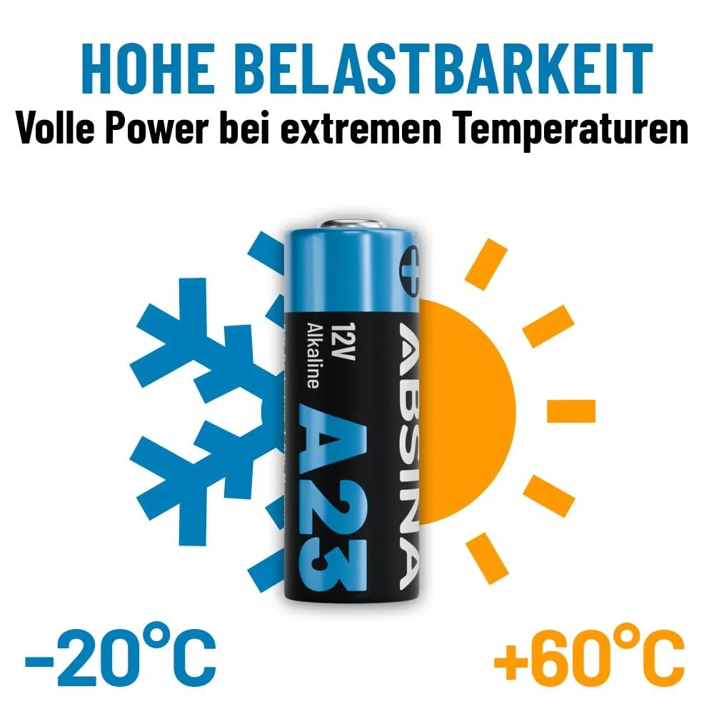 ABSINA A23 12V alikaliumpatareid – pika elueaga komplekt – pilt 6