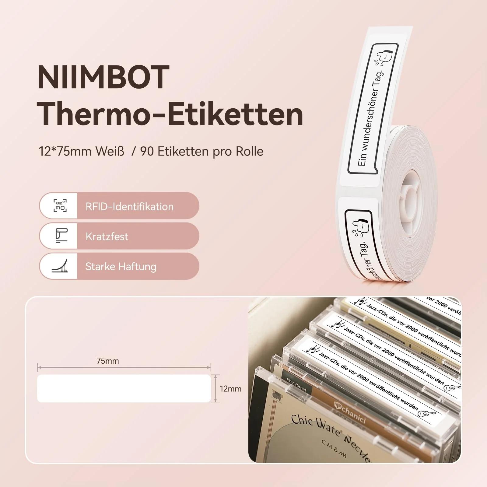 NIIMBOT selgekleepuv termoriba kodu- ja kontorikasutuseks – pakend ja tarvikud