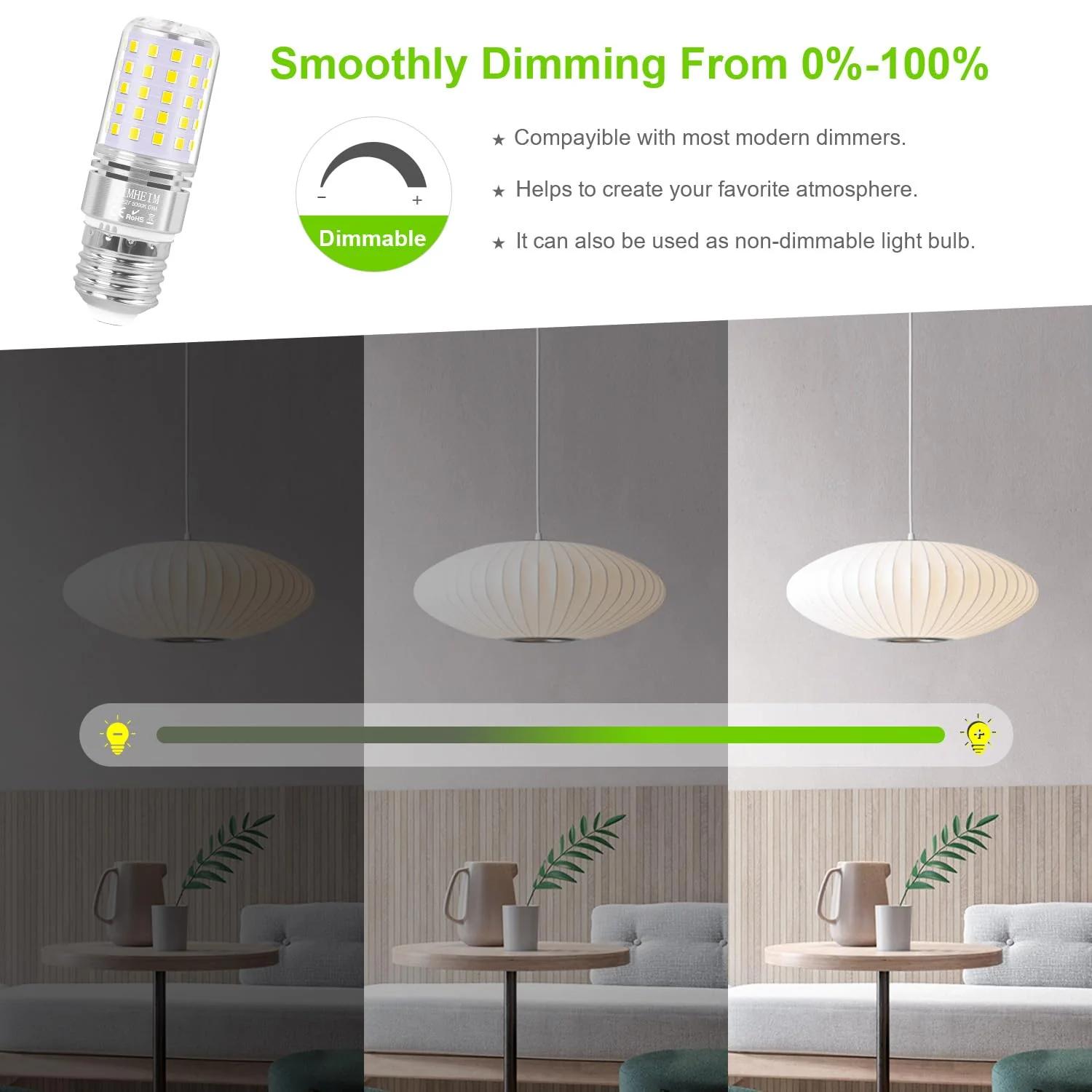 AIMHEIM energiasäästlik E27 LED pirn 5000K – dimmitav – kasutusnäide