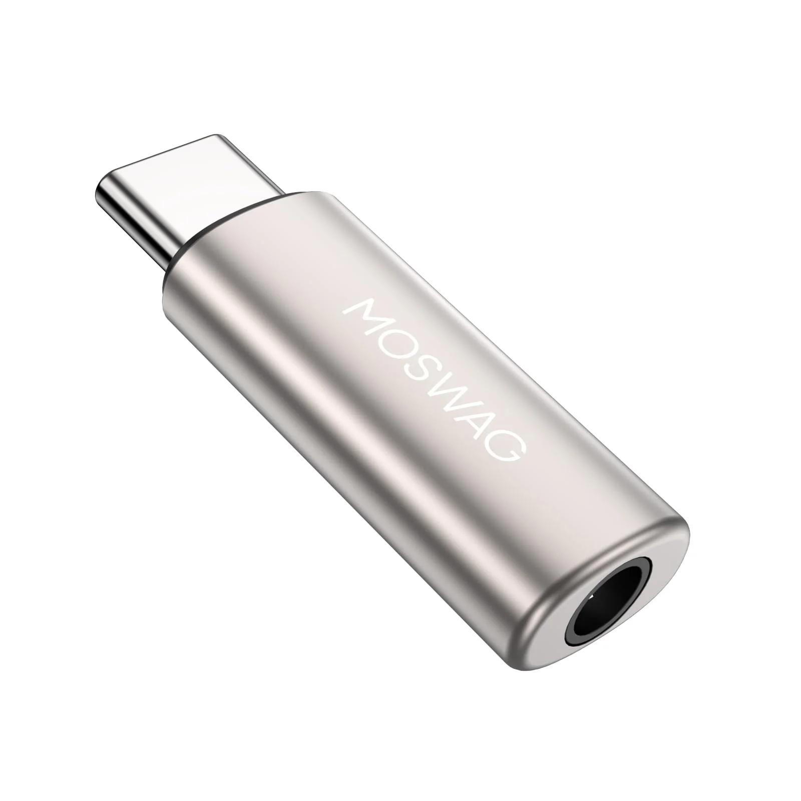 MOSWAG vastupidav USB-C–3,5 mm audioadapter rikkaliku