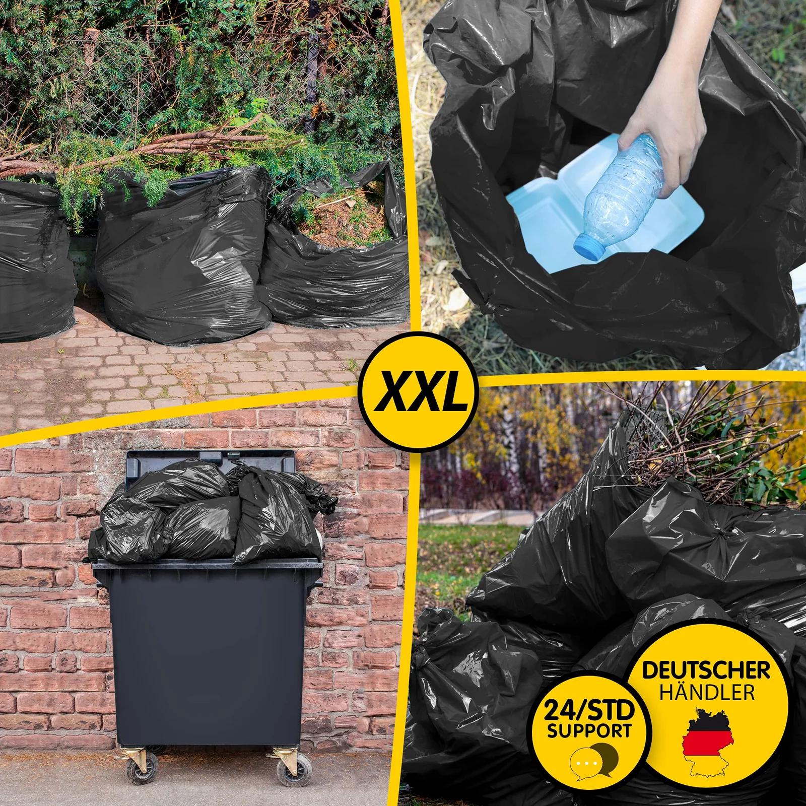 ELES VIDA vastupidavad 120 L prügikotid – paks LDPE materjal – pakend ja tarvikud