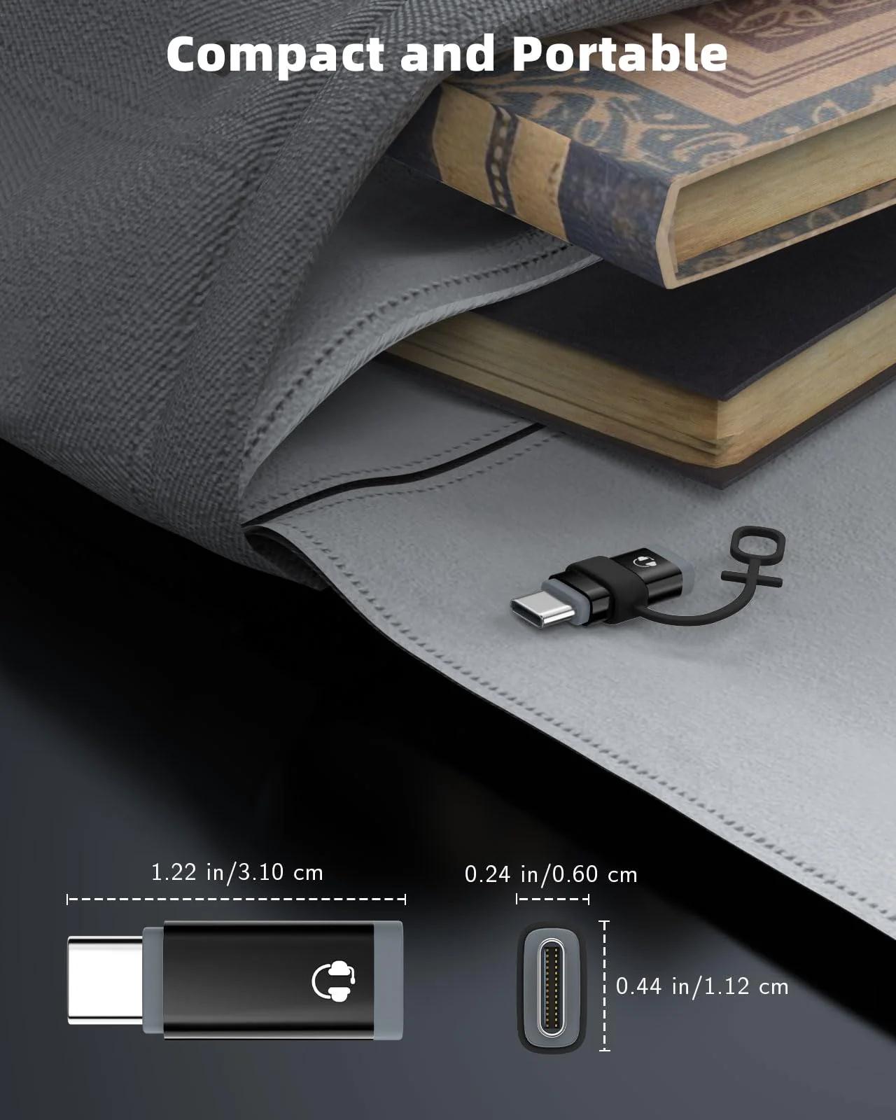 MoKo alumiiniumist audioadapter — Lightning kuni USB‑C heli – pilt 8