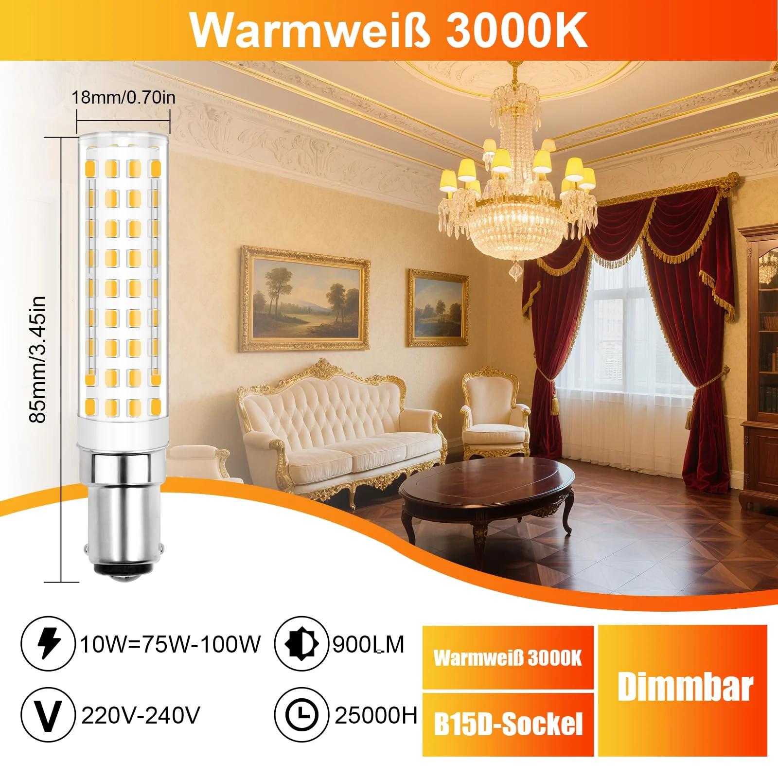 ZHENMING soe LED B15d 10W dimmiv – säästlik valgustus – detailne vaade