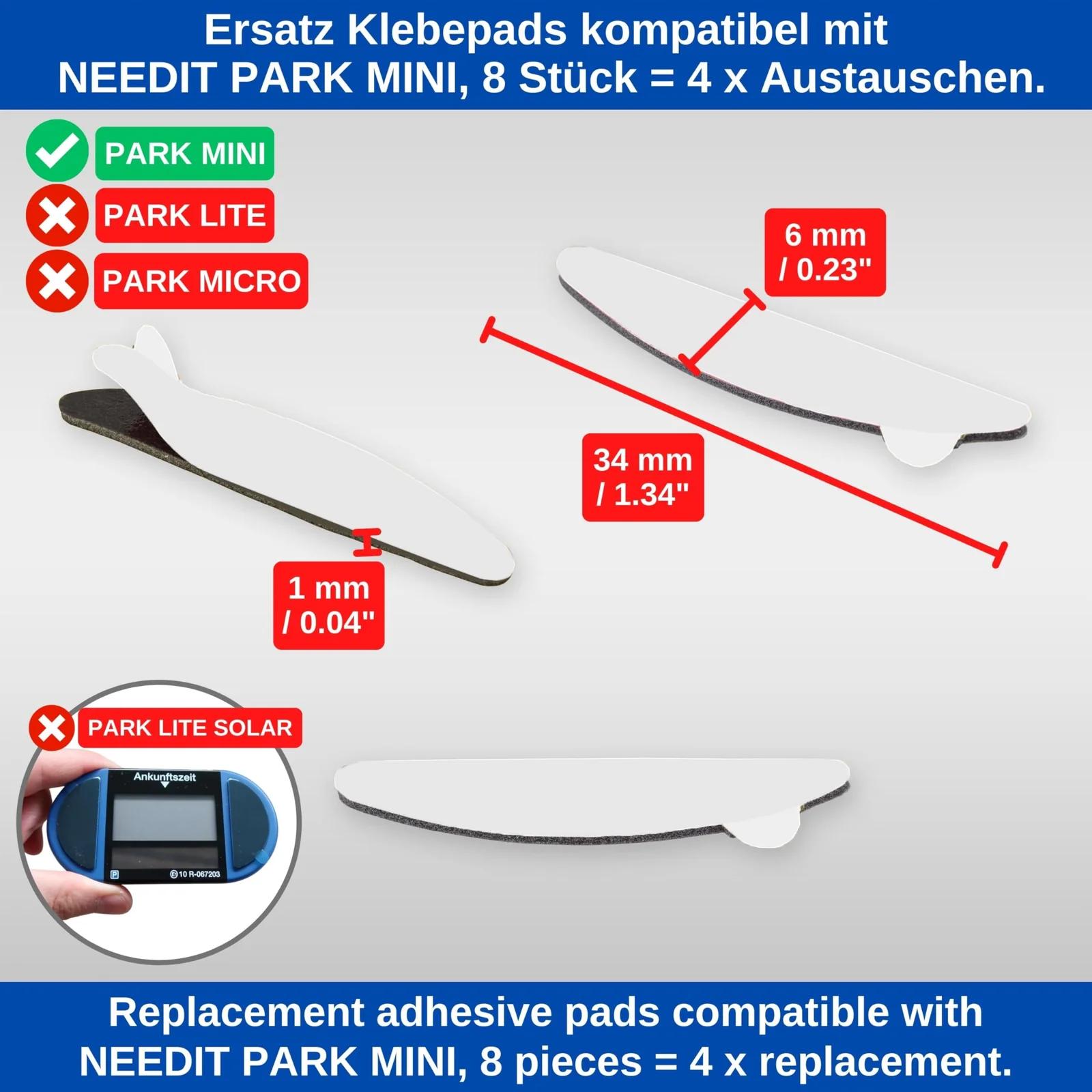 Your Day Mate kleebepads parkimisplaadile — vastupidav 8 tk – kasutusnäide
