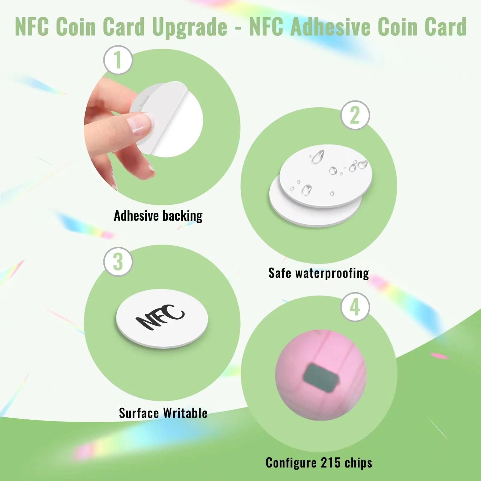 Timeskey NFC veekindlad NTAG215 kleebitavad sildid — 10 tk – kasutusnäide