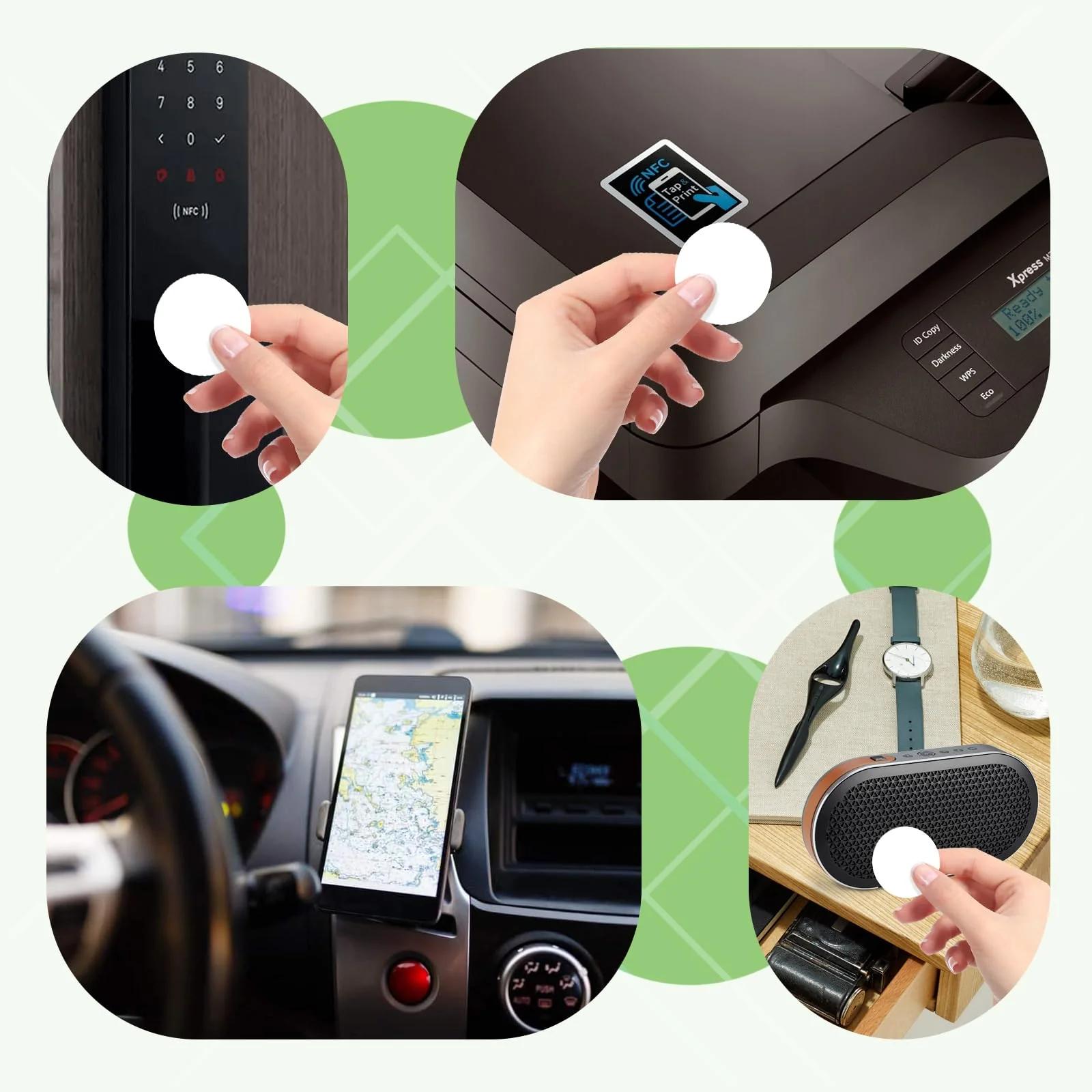 Timeskey NFC veekindlad NTAG215 kleebitavad sildid — 10 tk – pilt 6