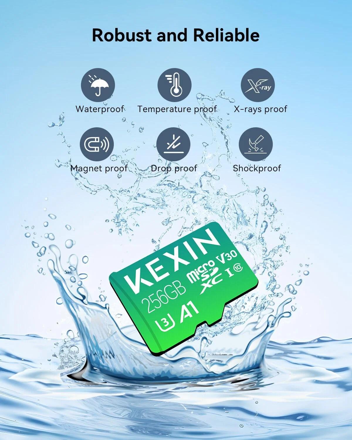 KEXIN 256GB microSDXC – kiire ja vastupidav salvestus – pilt 6