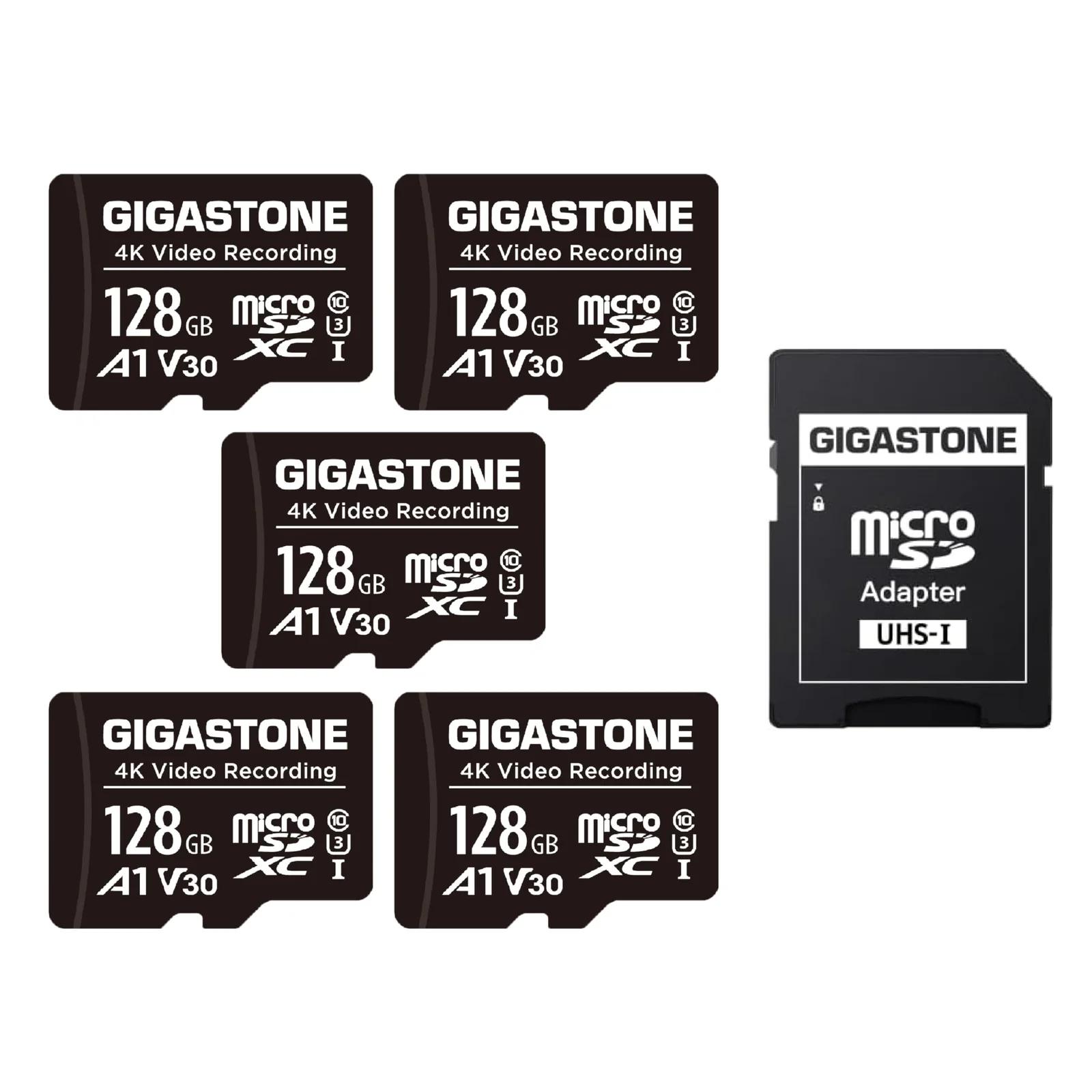 Gigastone 5× 128GB MicroSD kaart – vastupidav ja kiire salvestus