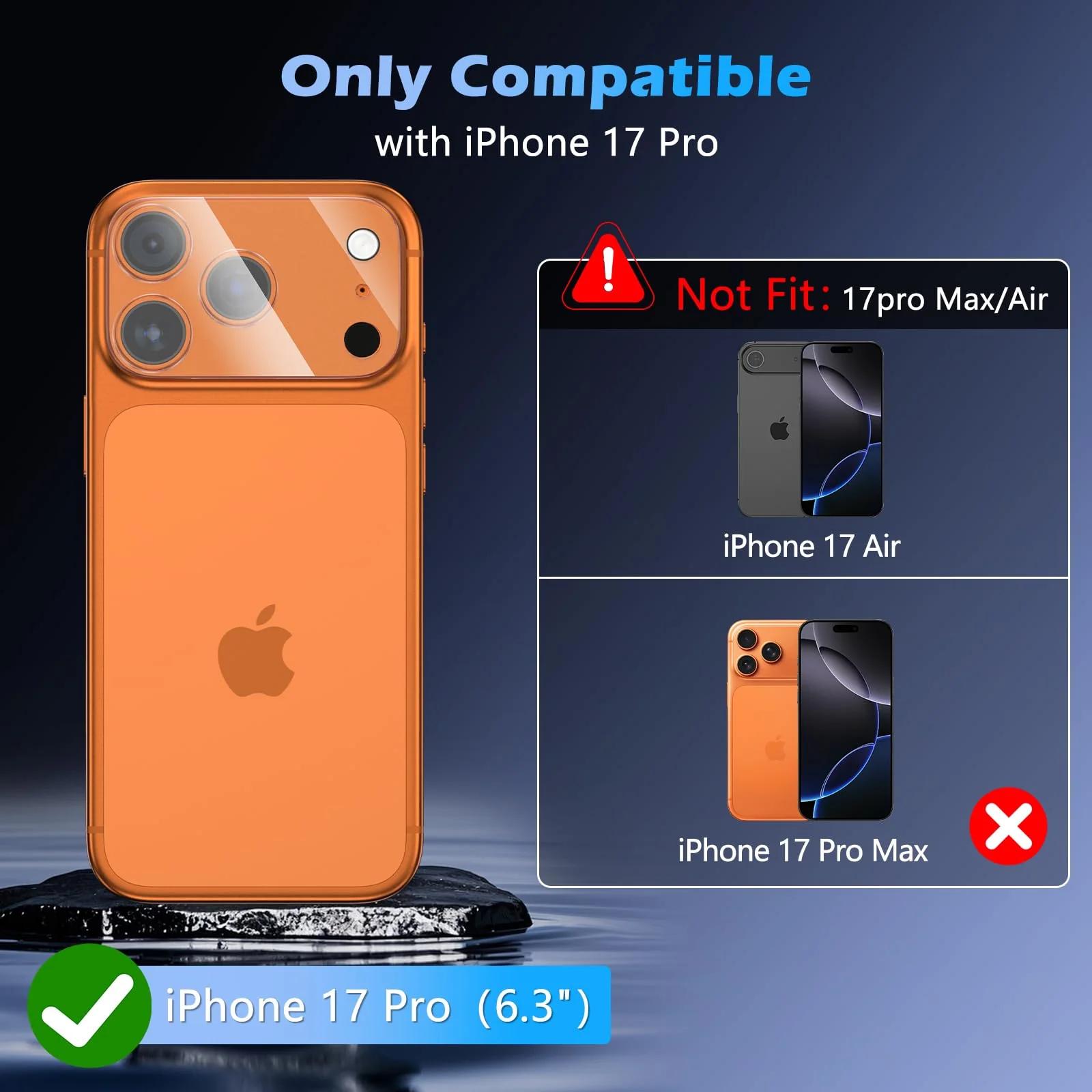 imluckies tugev klaasist kaamera kaitse iPhone 17 Pro jaoks – pilt 9