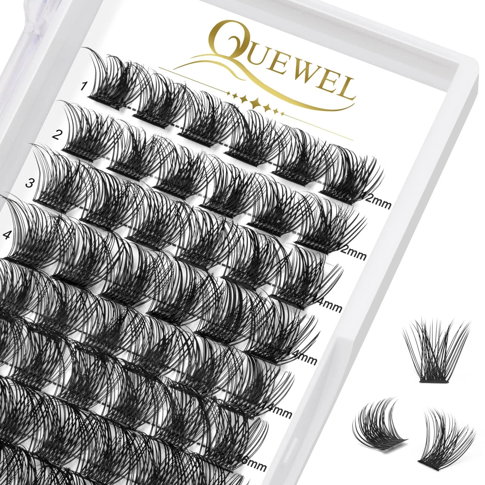 QUEWEL pehmed segatud ripsmed (12–18 mm) loomulik ilme