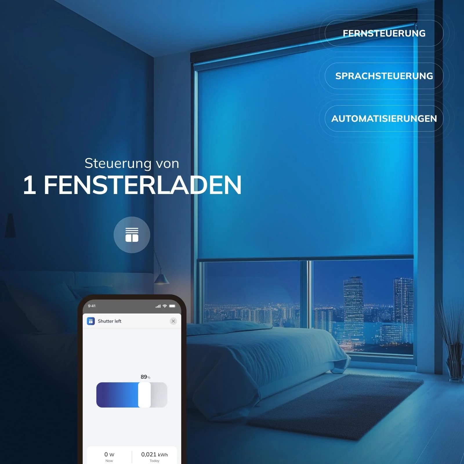 Freedompro nutikas seinasisene akna- ja rulookontroller – detailne vaade