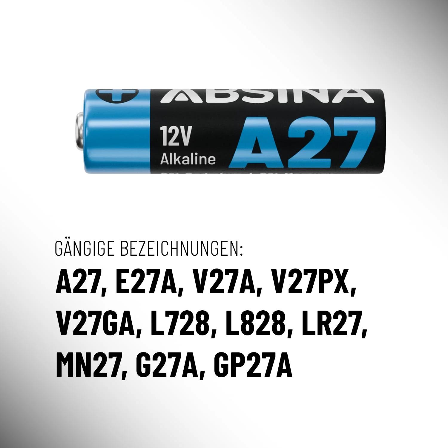 ABSINA 12V A27 alkaliinbataariad — usaldusväärne ja kestvusega – kasutusnäide