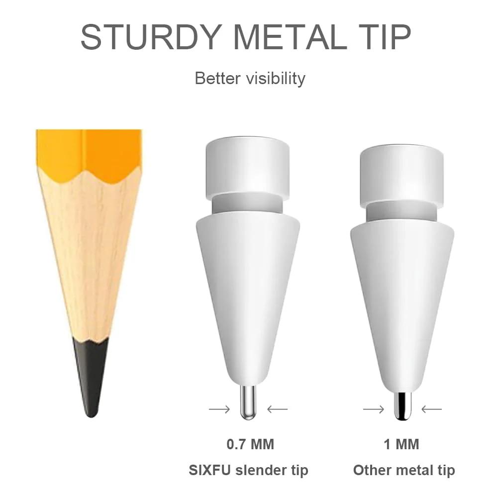 SIXFU vastupidavad metallotsikud Apple Pencilile — täpne – kasutusnäide