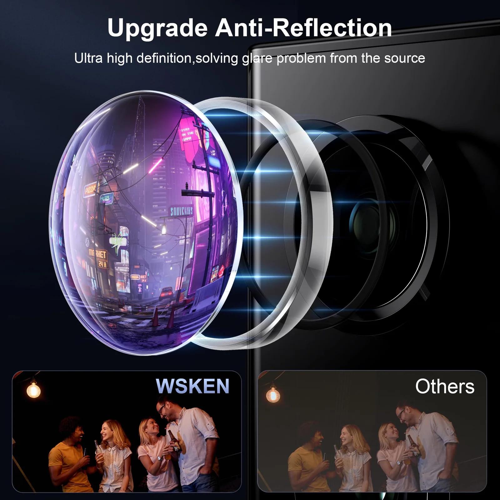 WSKEN tugev kaitse Galaxy S25 Ultra kaameraklaasile
