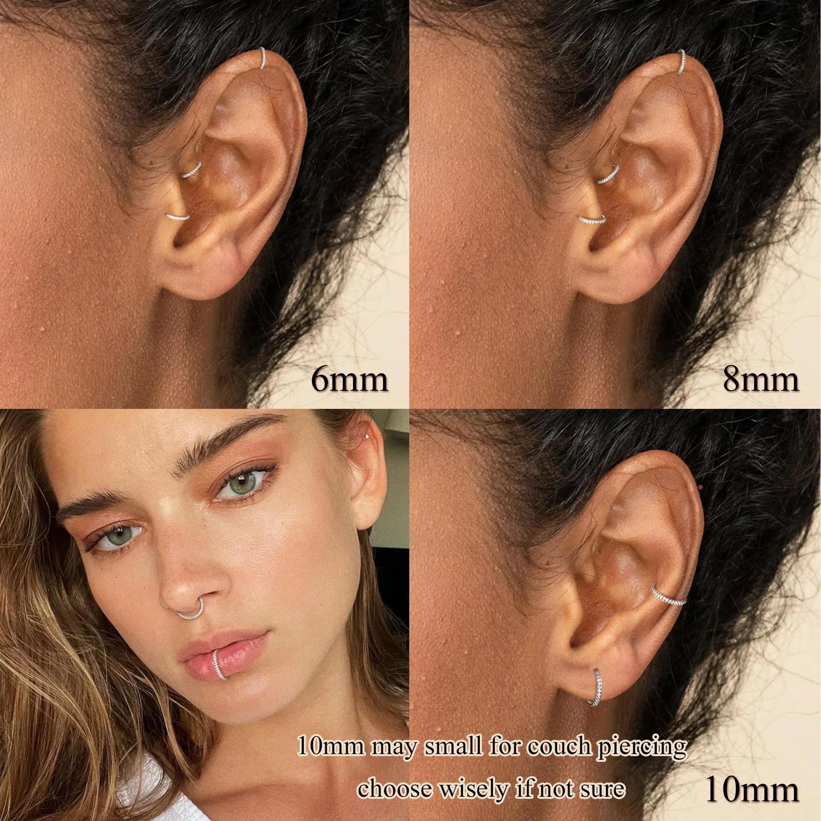 Morfetto kuldne kirurgiterasest 10 mm piercing – kasutusnäide